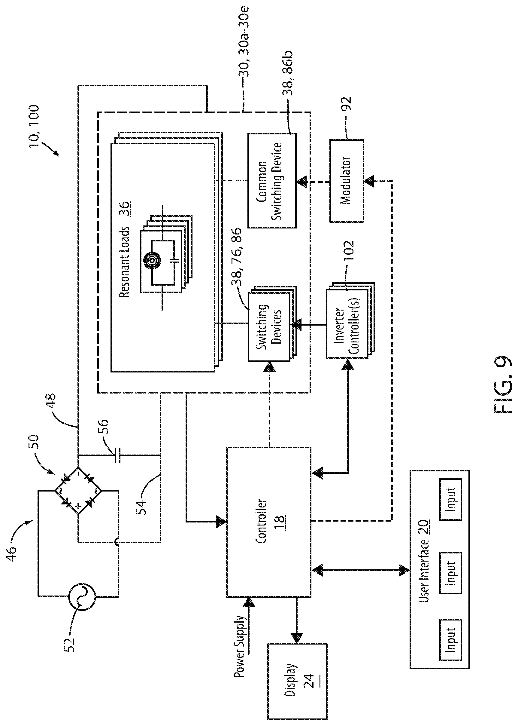 Patent US12588112 Figure 11 – System and method for controlling induction heating devices with series connected switching devices