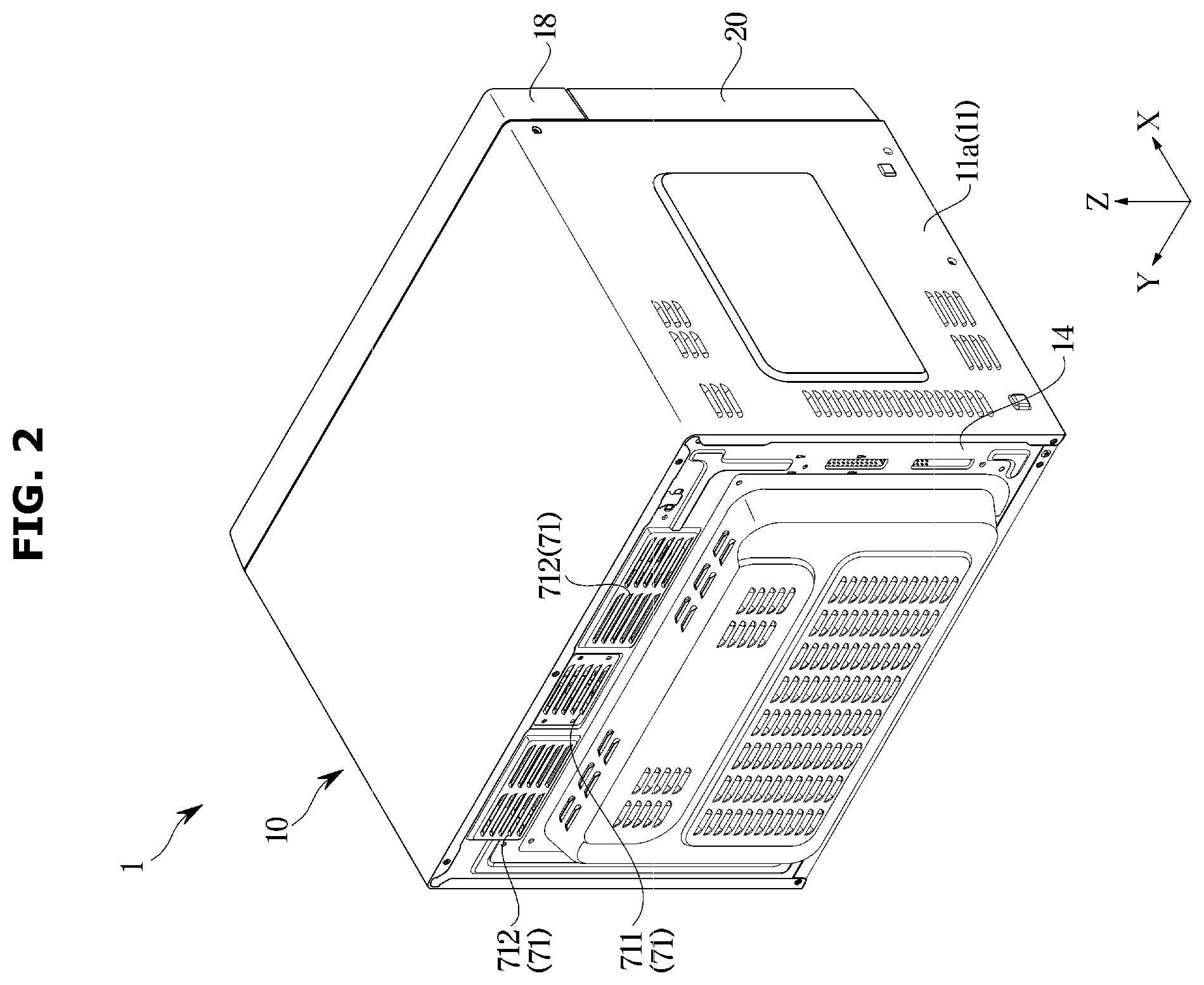 Patent US12588114 Figure 2 – Cooking apparatus