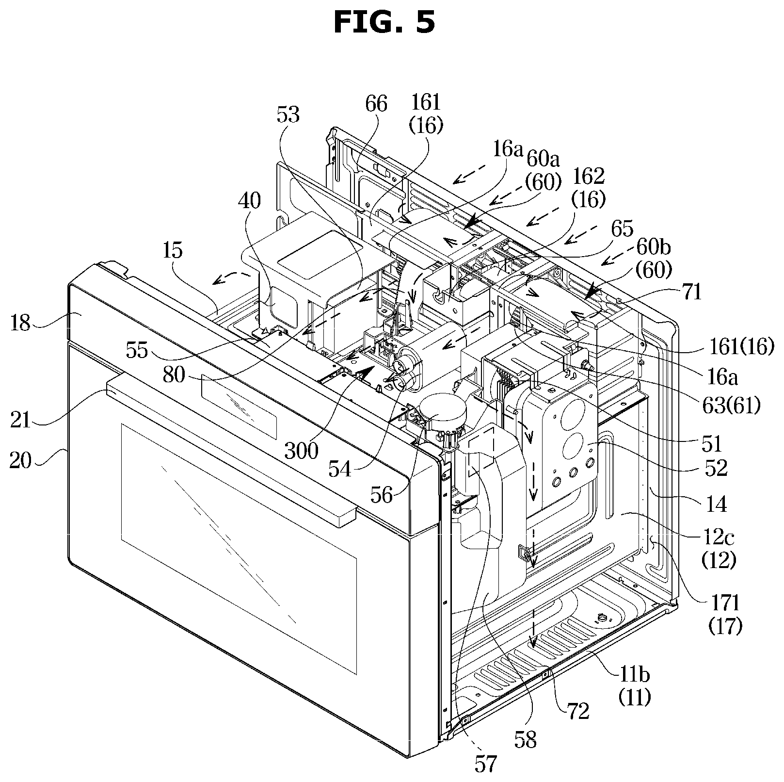 Patent US12588114 Figure 5 – Cooking apparatus