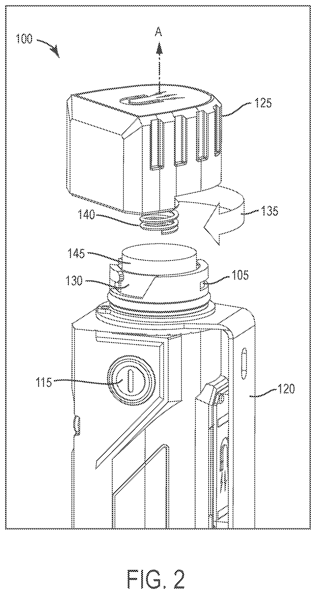 Patent US12588117 Figure 2 – Portable lighting device