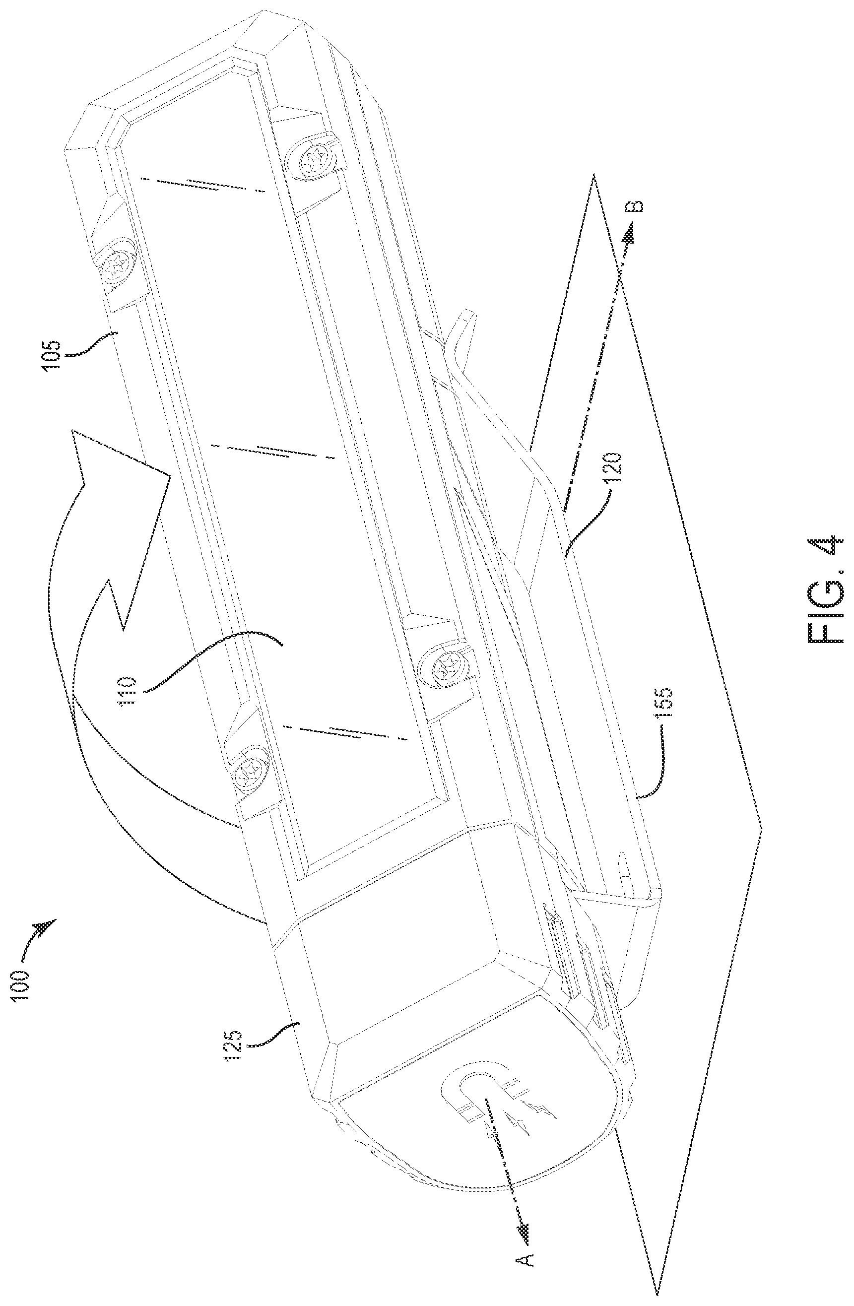 Patent US12588117 Figure 4 – Portable lighting device