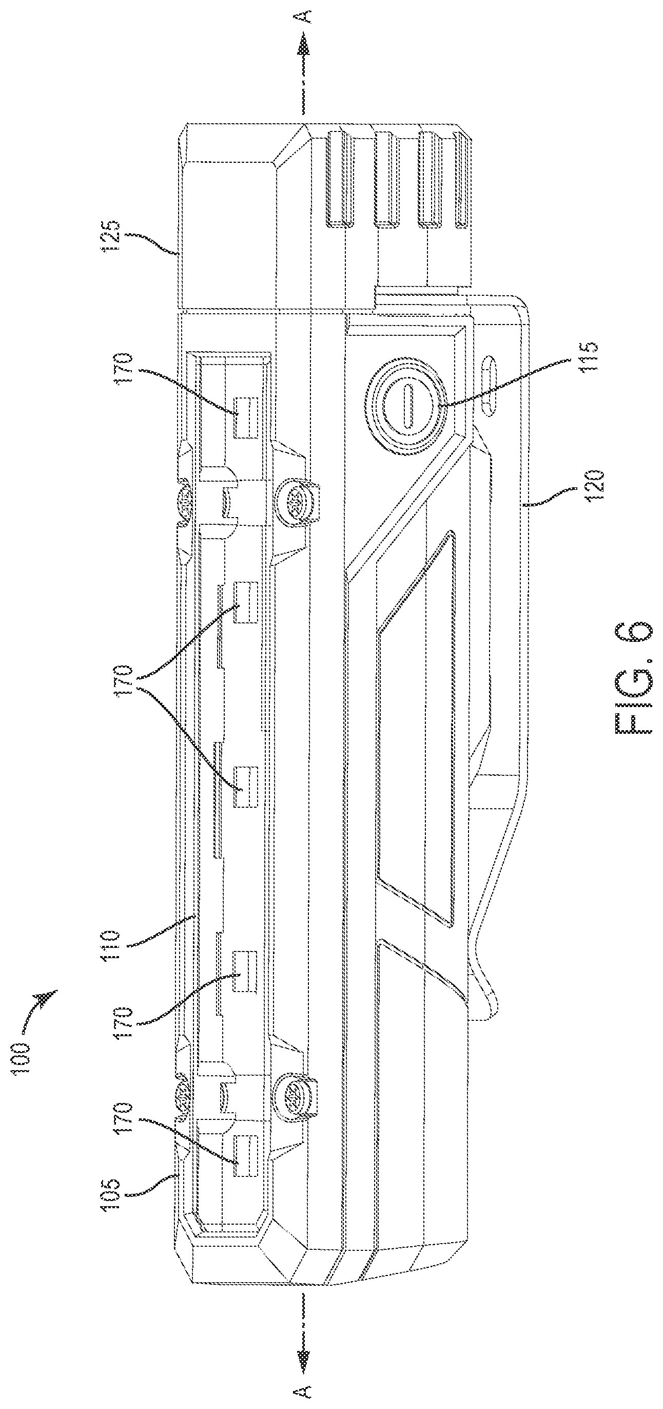 Patent US12588117 Figure 6 – Portable lighting device