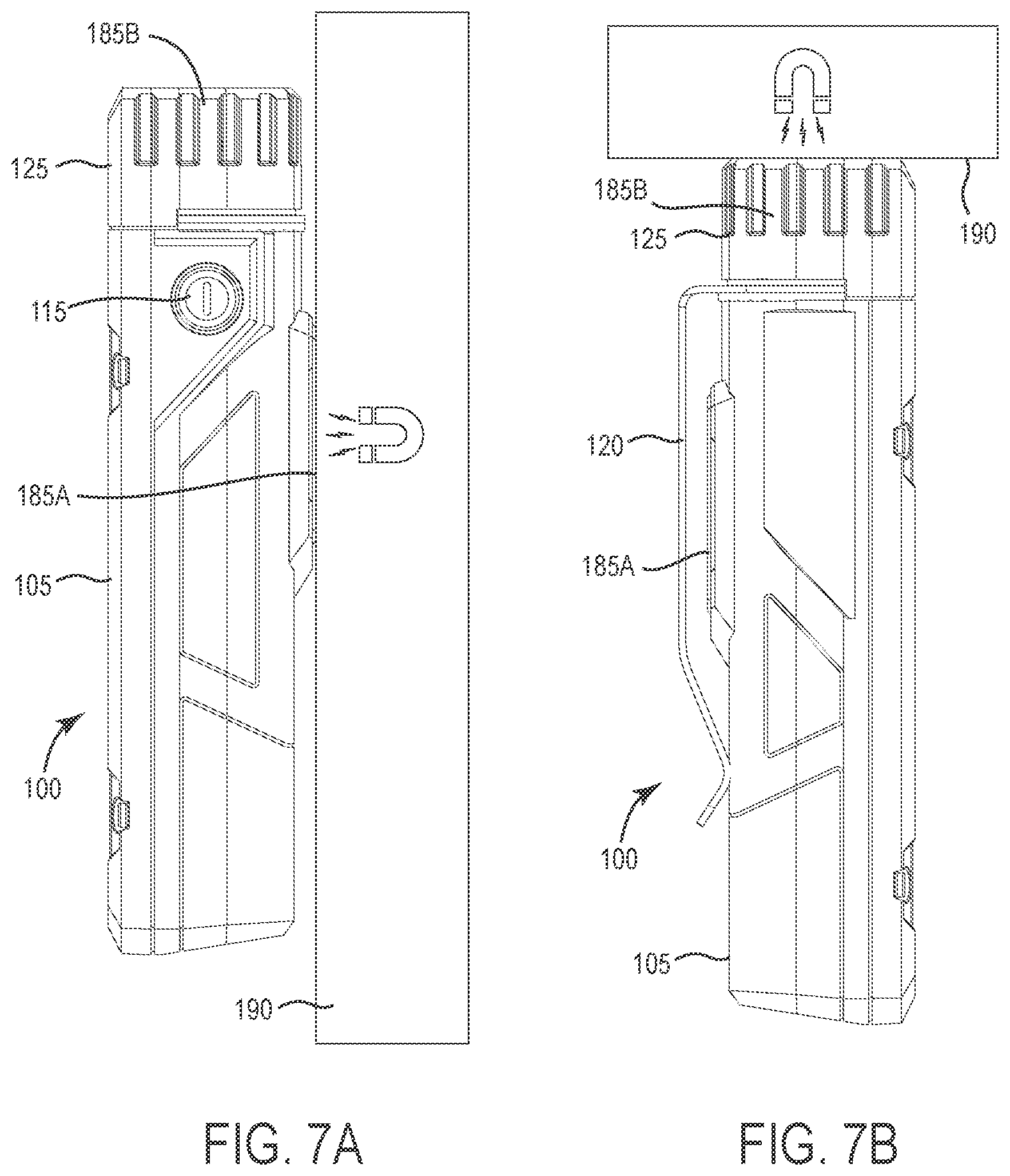 Patent US12588117 Figure 7 – Portable lighting device