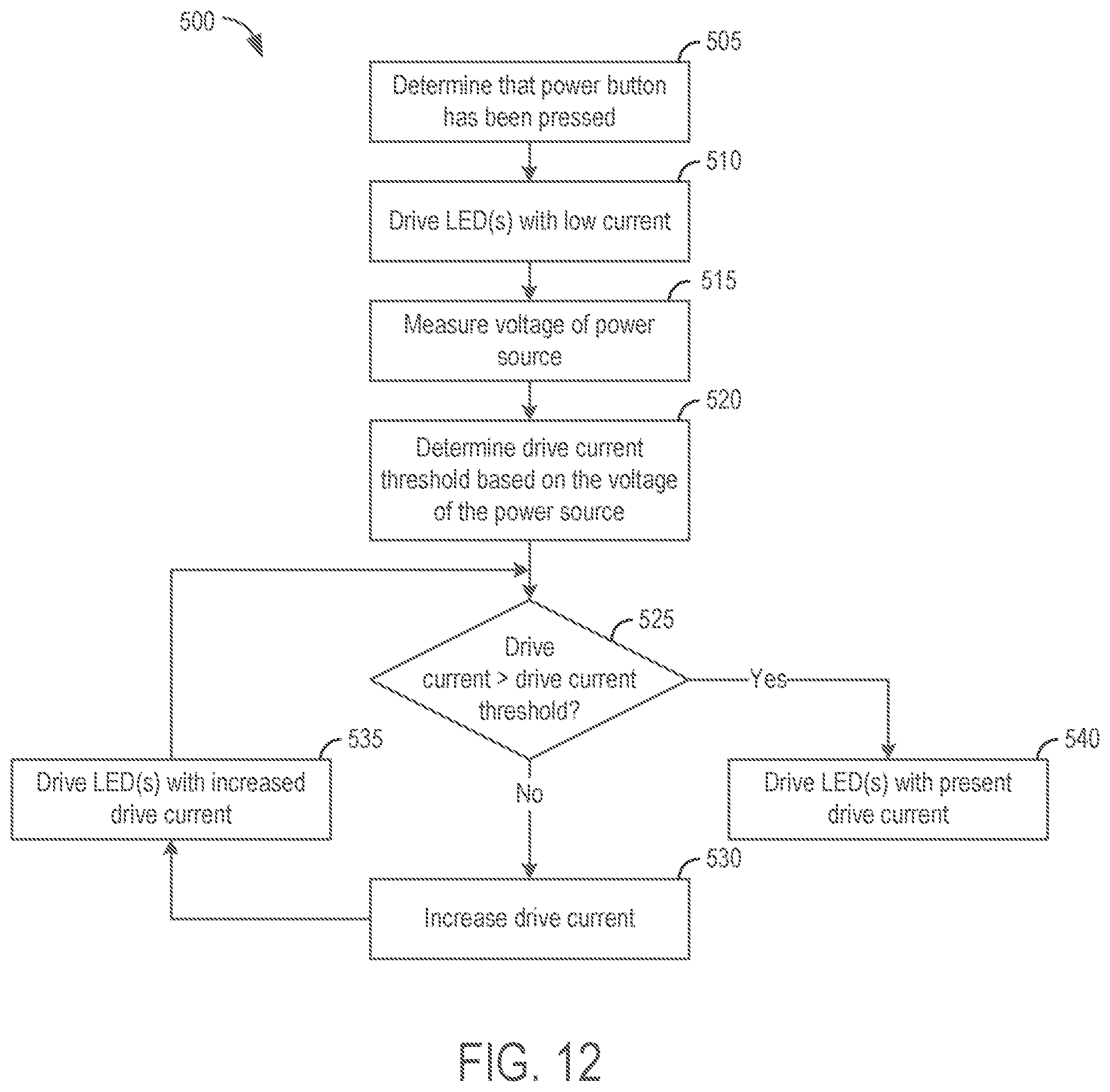 Patent US12588117 Figure 12 – Portable lighting device