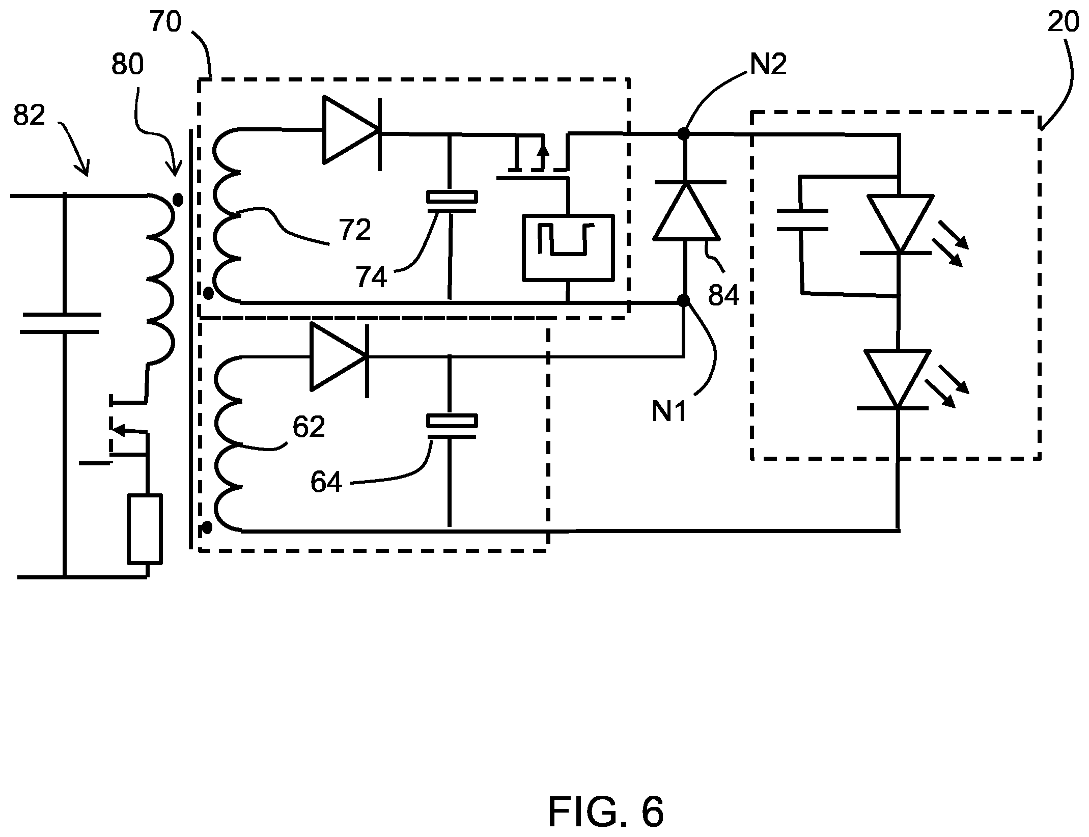 Patent US12588122 Figure 5 – Lighting circuit