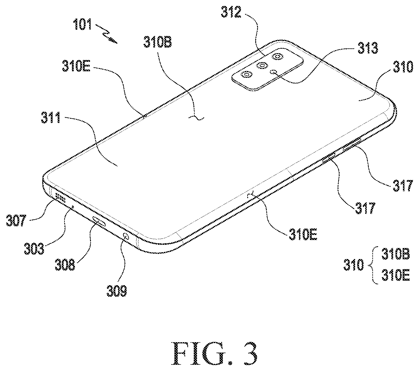 Patent US12588136 Figure 3 – Printed circuit board comprising ground wire