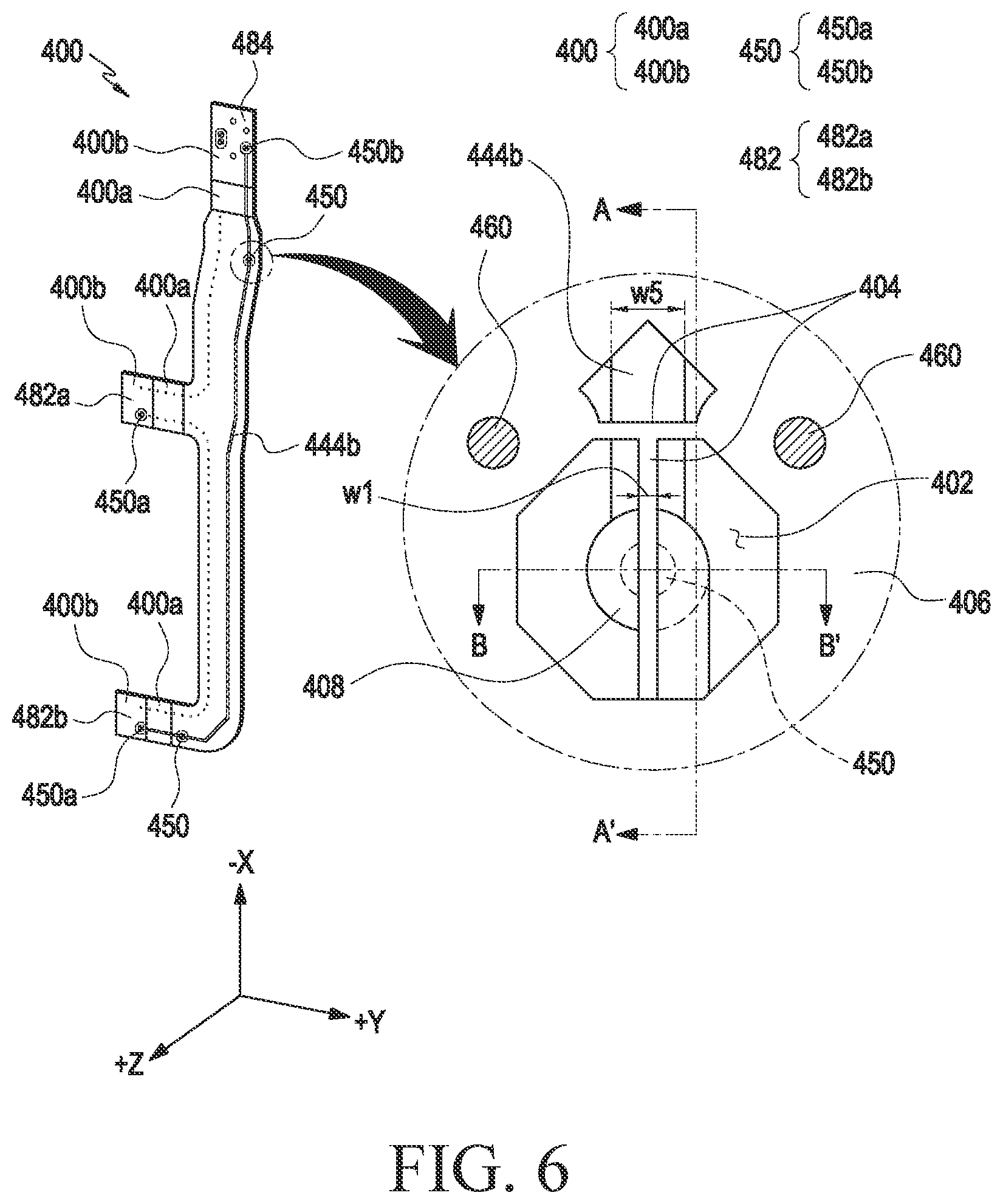 Patent US12588136 Figure 6 – Printed circuit board comprising ground wire