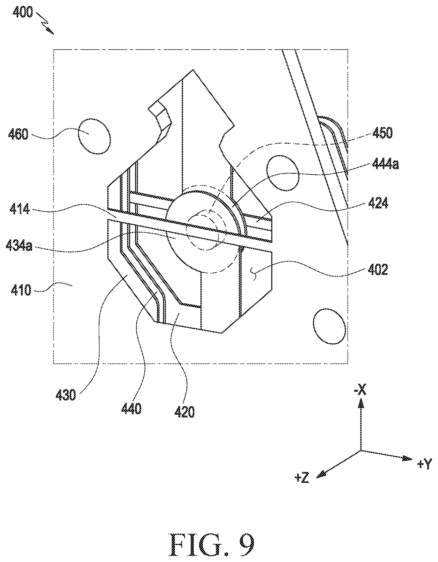 Patent US12588136 Figure 9 – Printed circuit board comprising ground wire