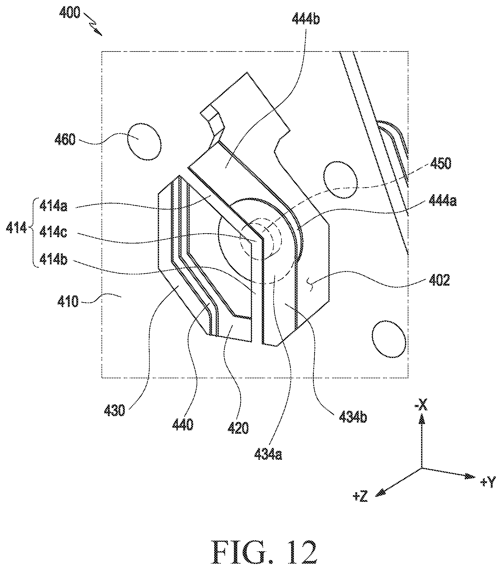 Patent US12588136 Figure 12 – Printed circuit board comprising ground wire