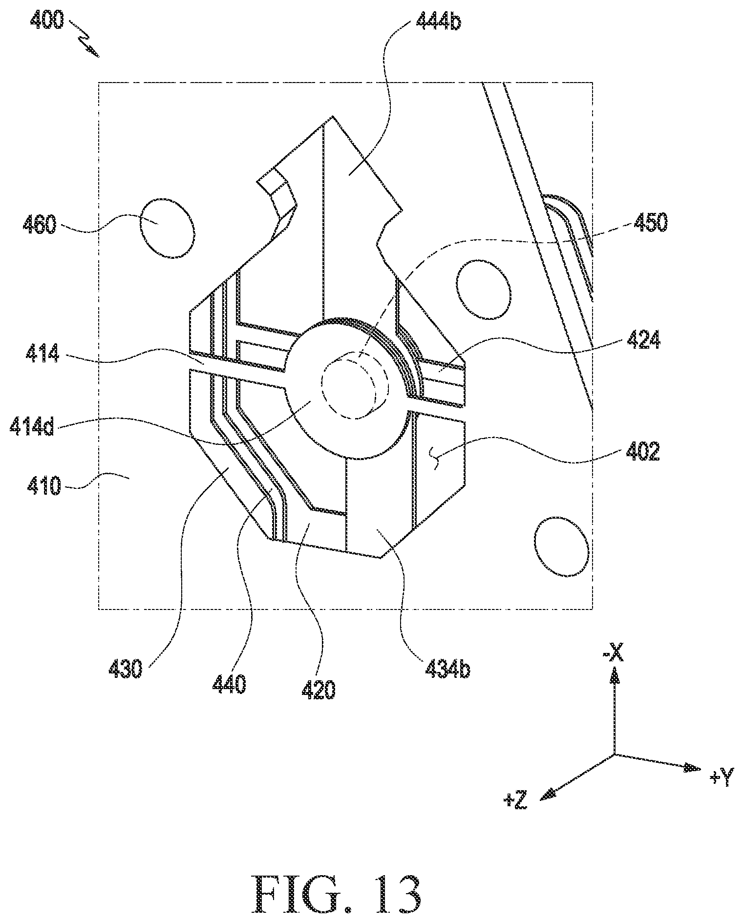 Patent US12588136 Figure 13 – Printed circuit board comprising ground wire