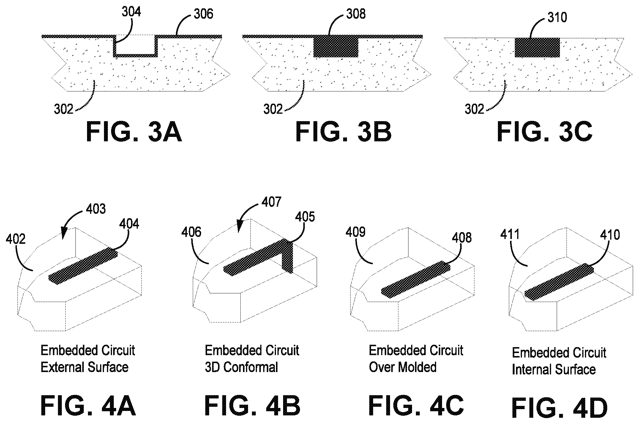 Patent US12588143 Figure 4 – Liquid crystal polymer embedded microelectronics device