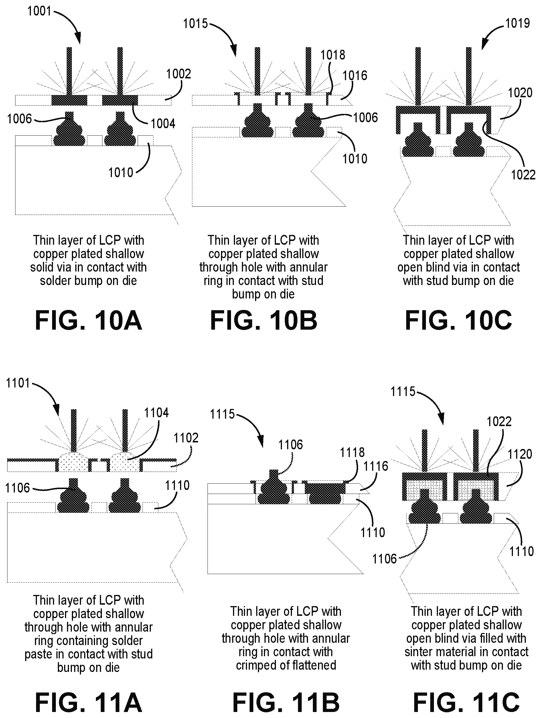 Patent US12588143 Figure 7 – Liquid crystal polymer embedded microelectronics device