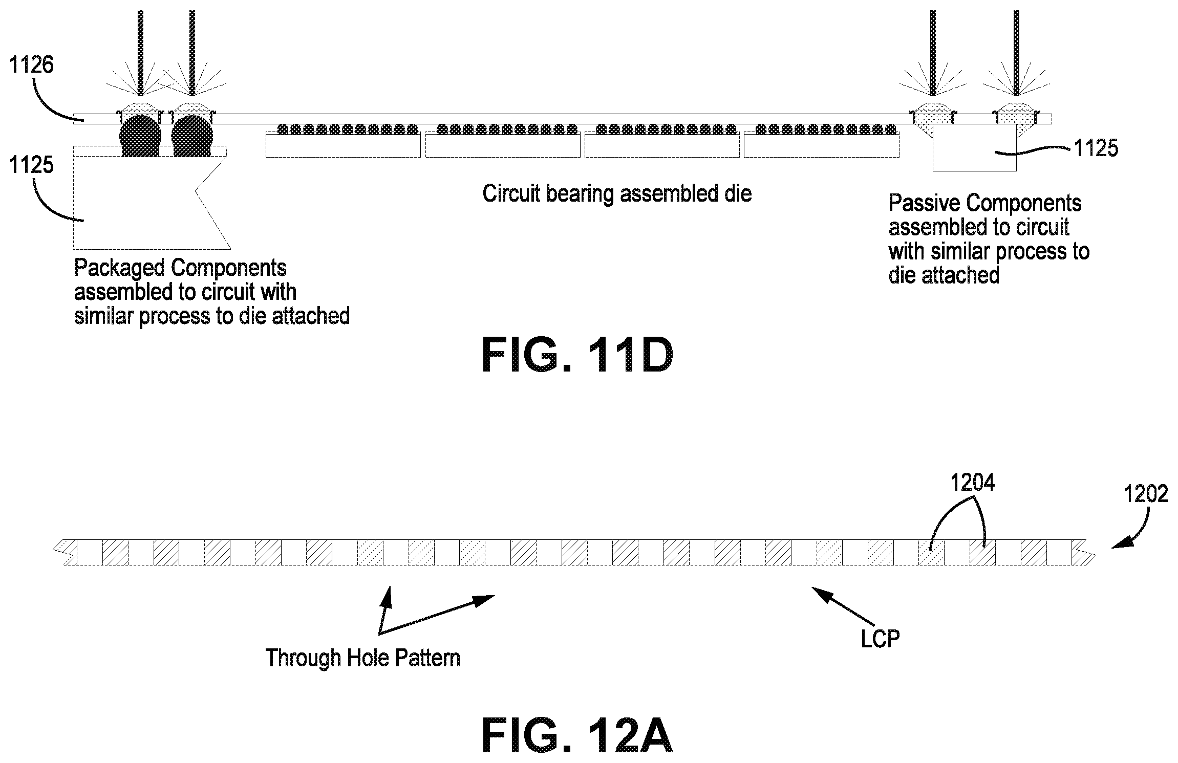 Patent US12588143 Figure 8 – Liquid crystal polymer embedded microelectronics device