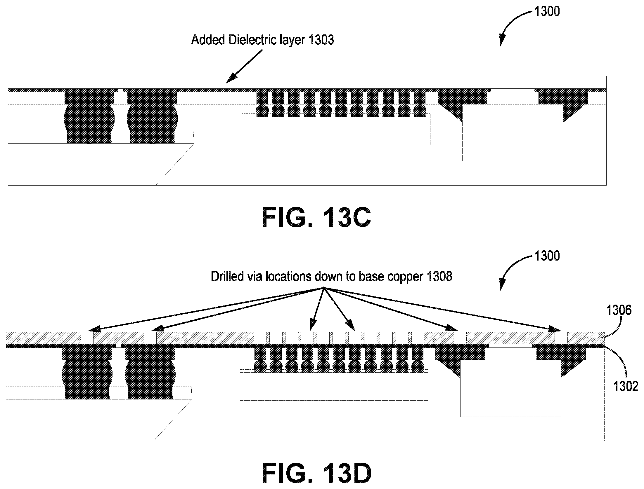 Patent US12588143 Figure 13 – Liquid crystal polymer embedded microelectronics device