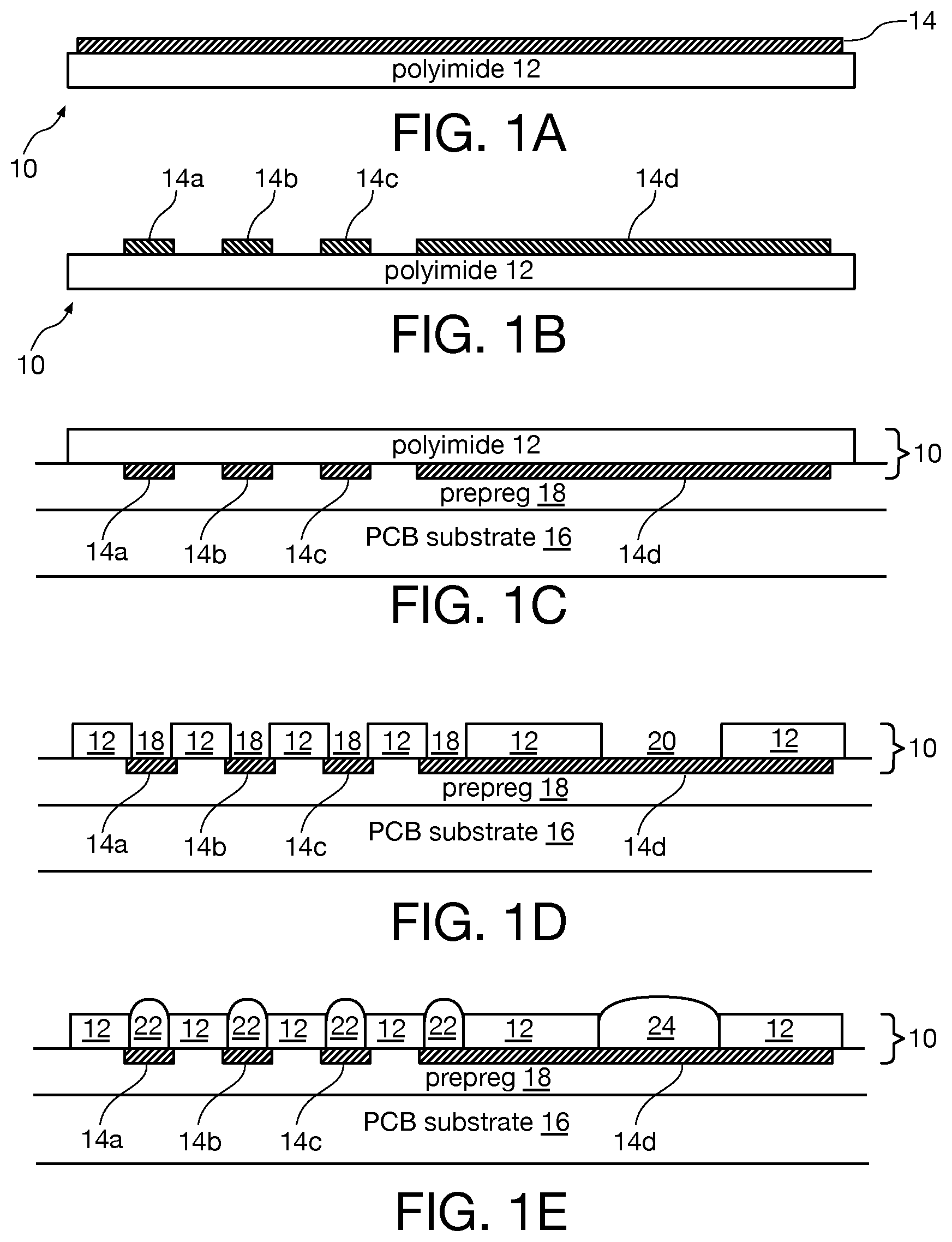 Patent US12588145 Figure 1 – Method for forming flipped-conductor-patch