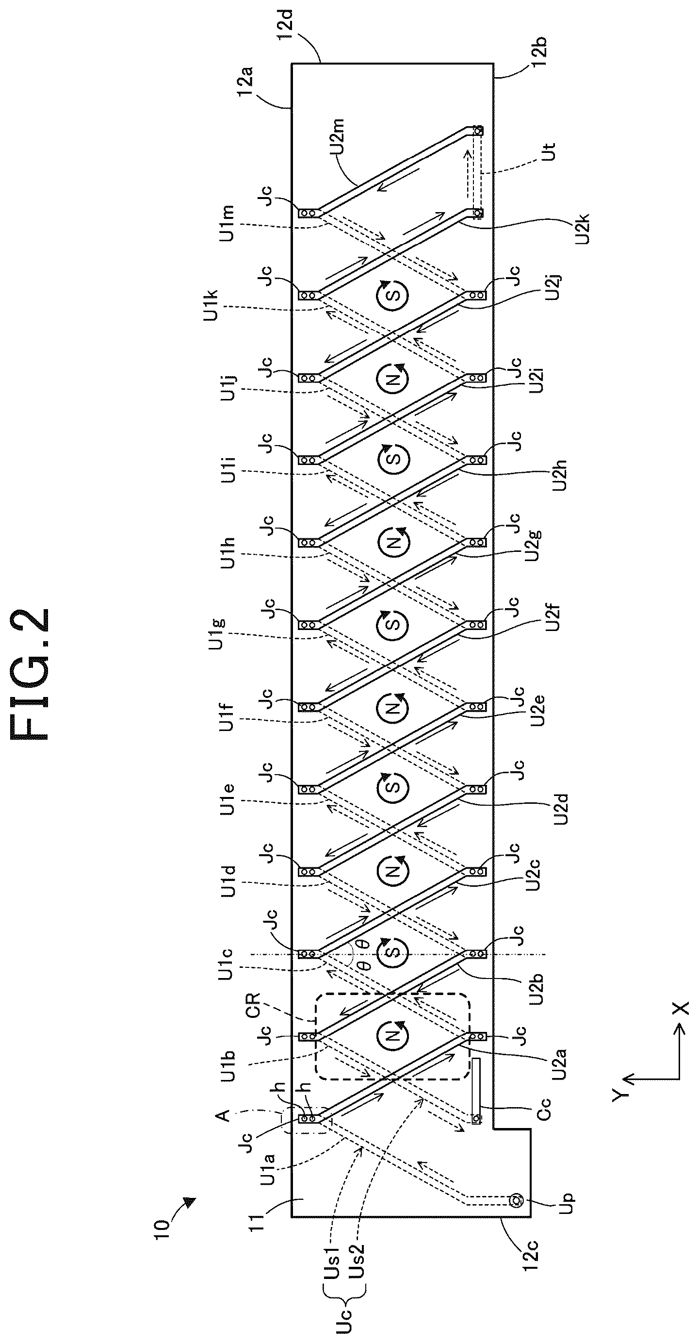 Patent US12588148 Figure 2 – Flexible circuit board and rotating electrical machine