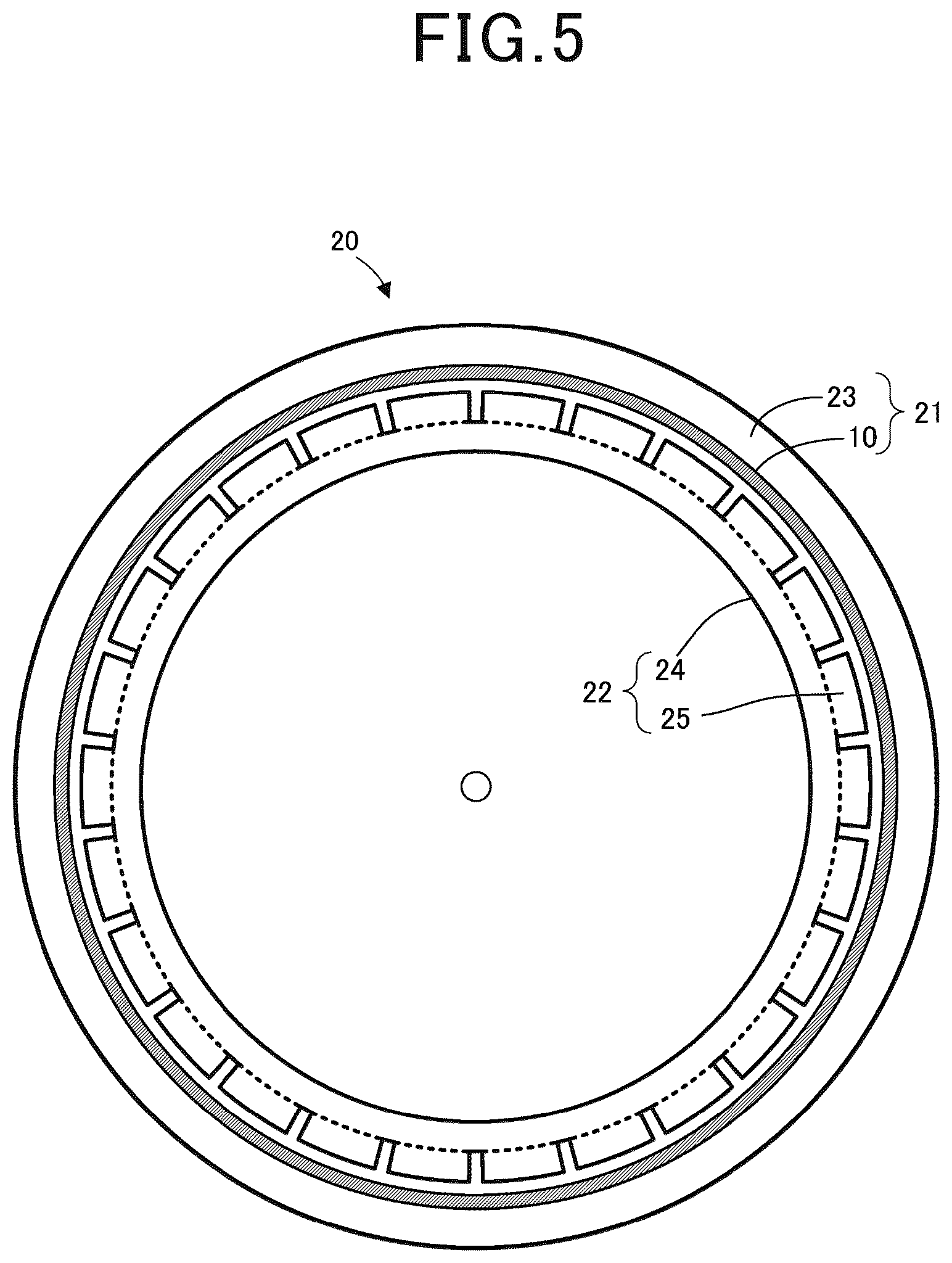 Patent US12588148 Figure 5 – Flexible circuit board and rotating electrical machine