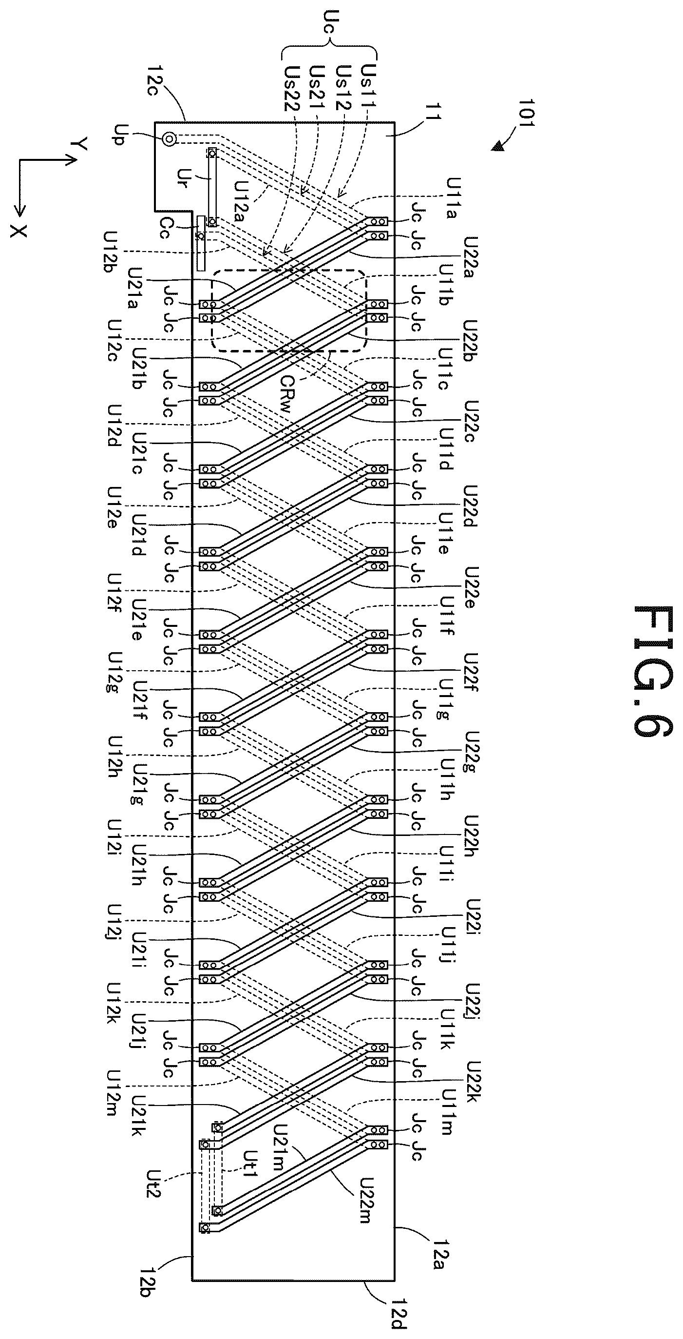 Patent US12588148 Figure 6 – Flexible circuit board and rotating electrical machine