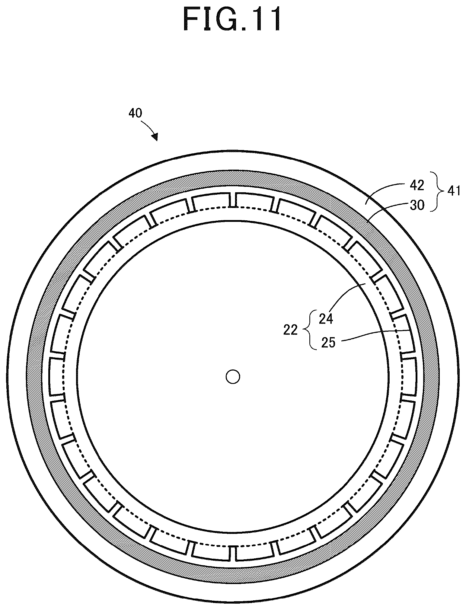 Patent US12588148 Figure 11 – Flexible circuit board and rotating electrical machine