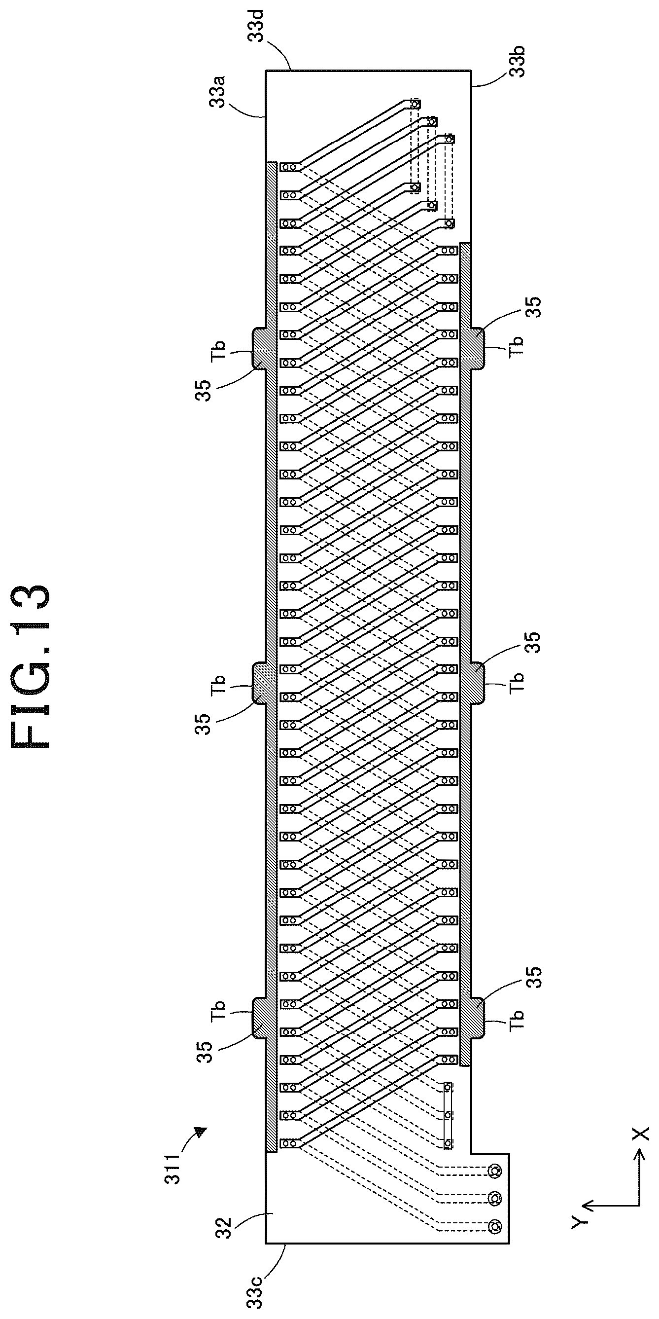 Patent US12588148 Figure 13 – Flexible circuit board and rotating electrical machine