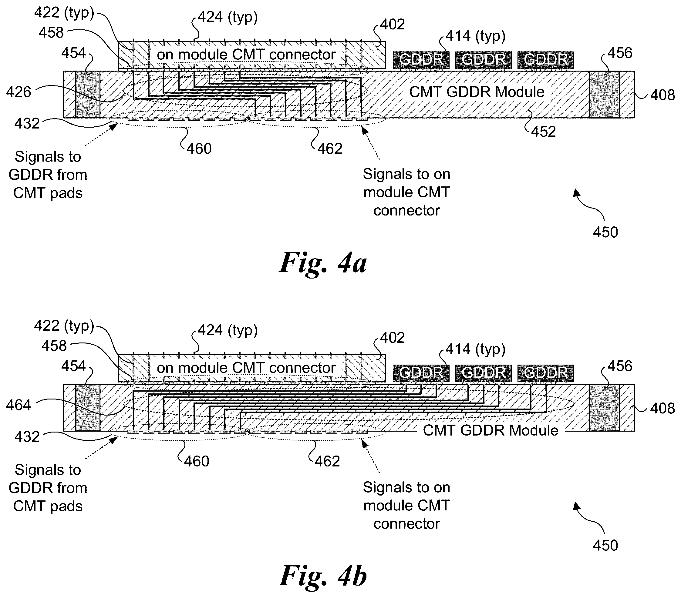 Patent US12588149 Figure 5 – GDDR memory expander using CMT connector