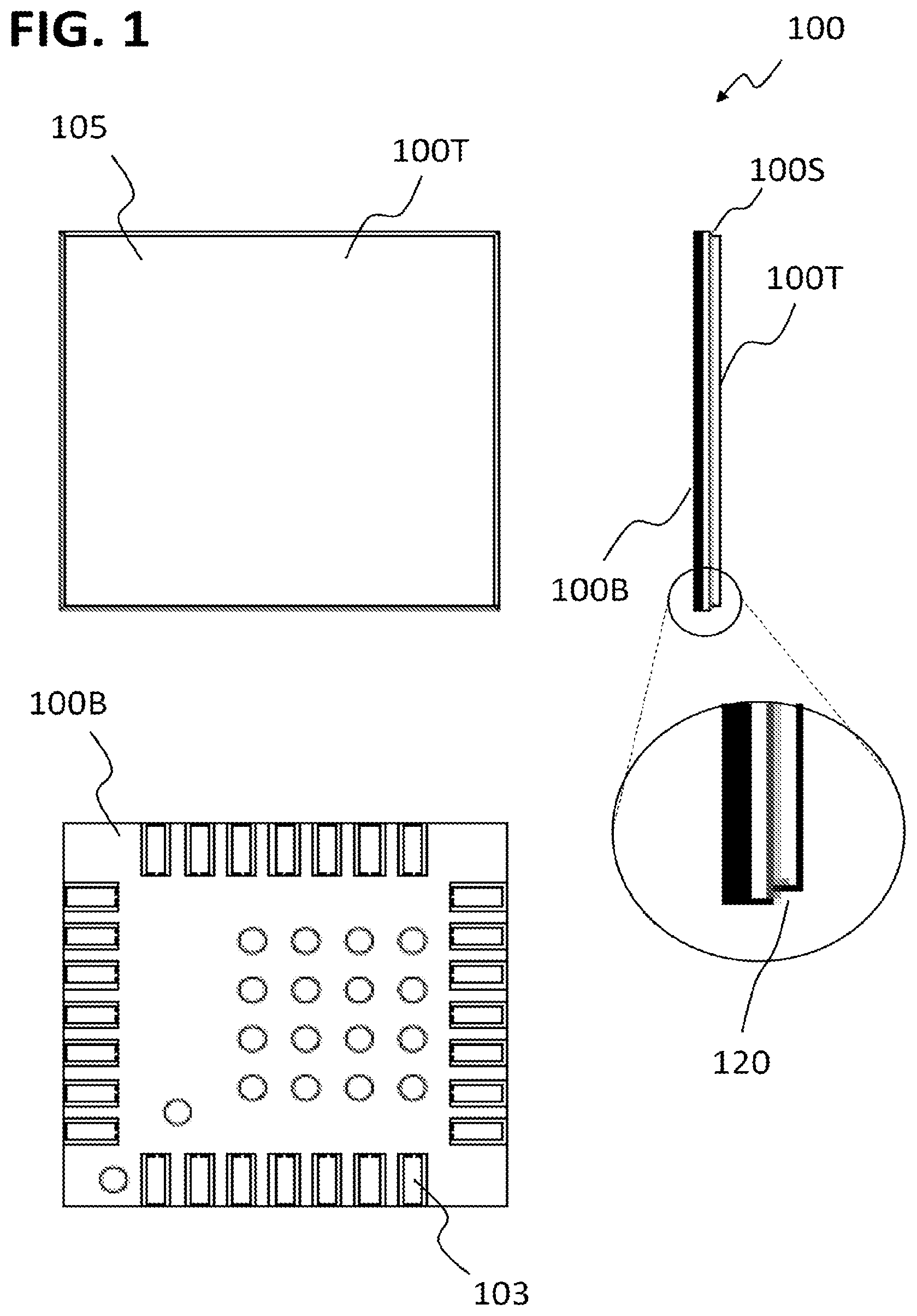 Patent US12588150 Figure 1 – Package, method for forming a package, chip card, and method for forming a chip card