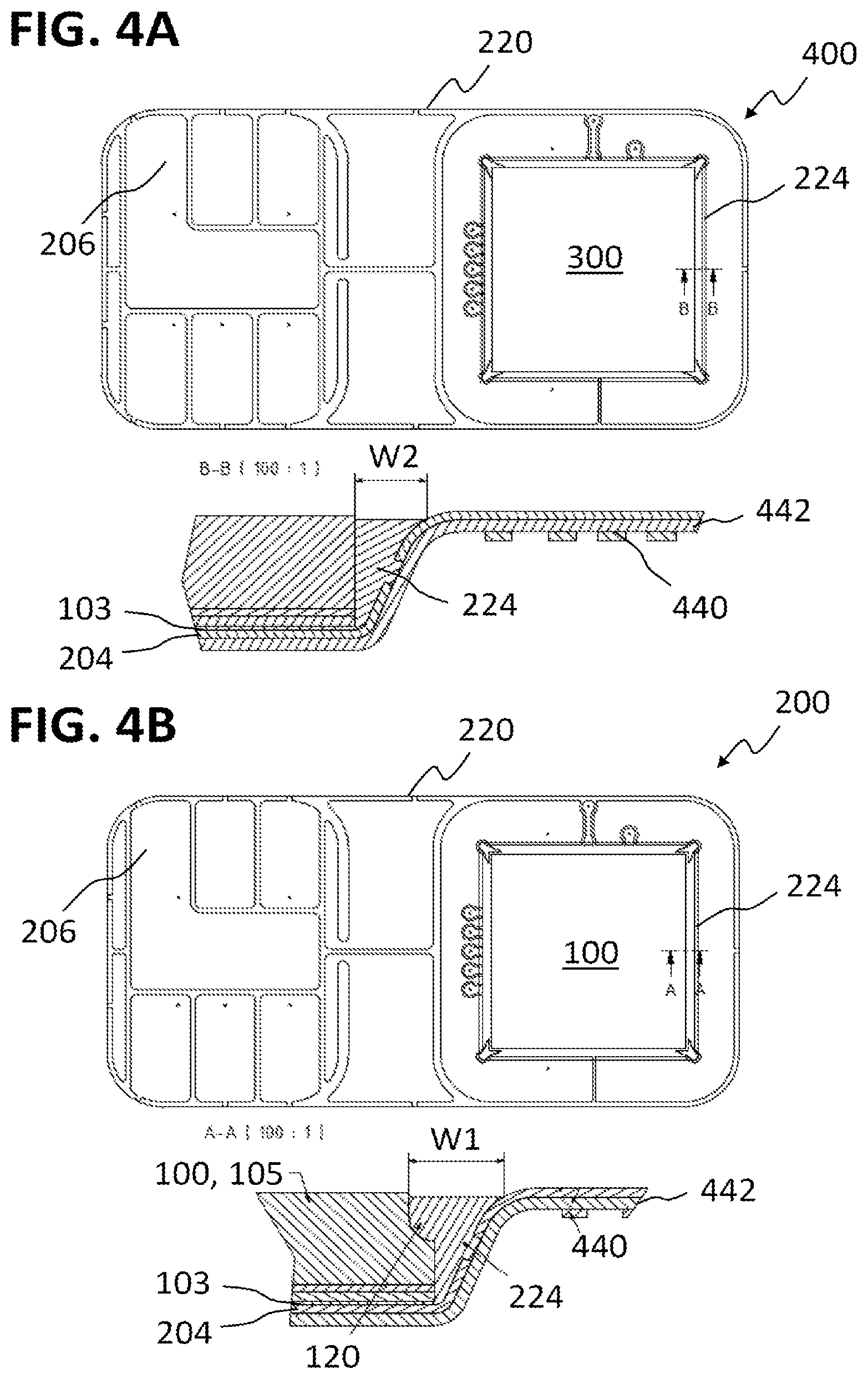 Patent US12588150 Figure 4 – Package, method for forming a package, chip card, and method for forming a chip card