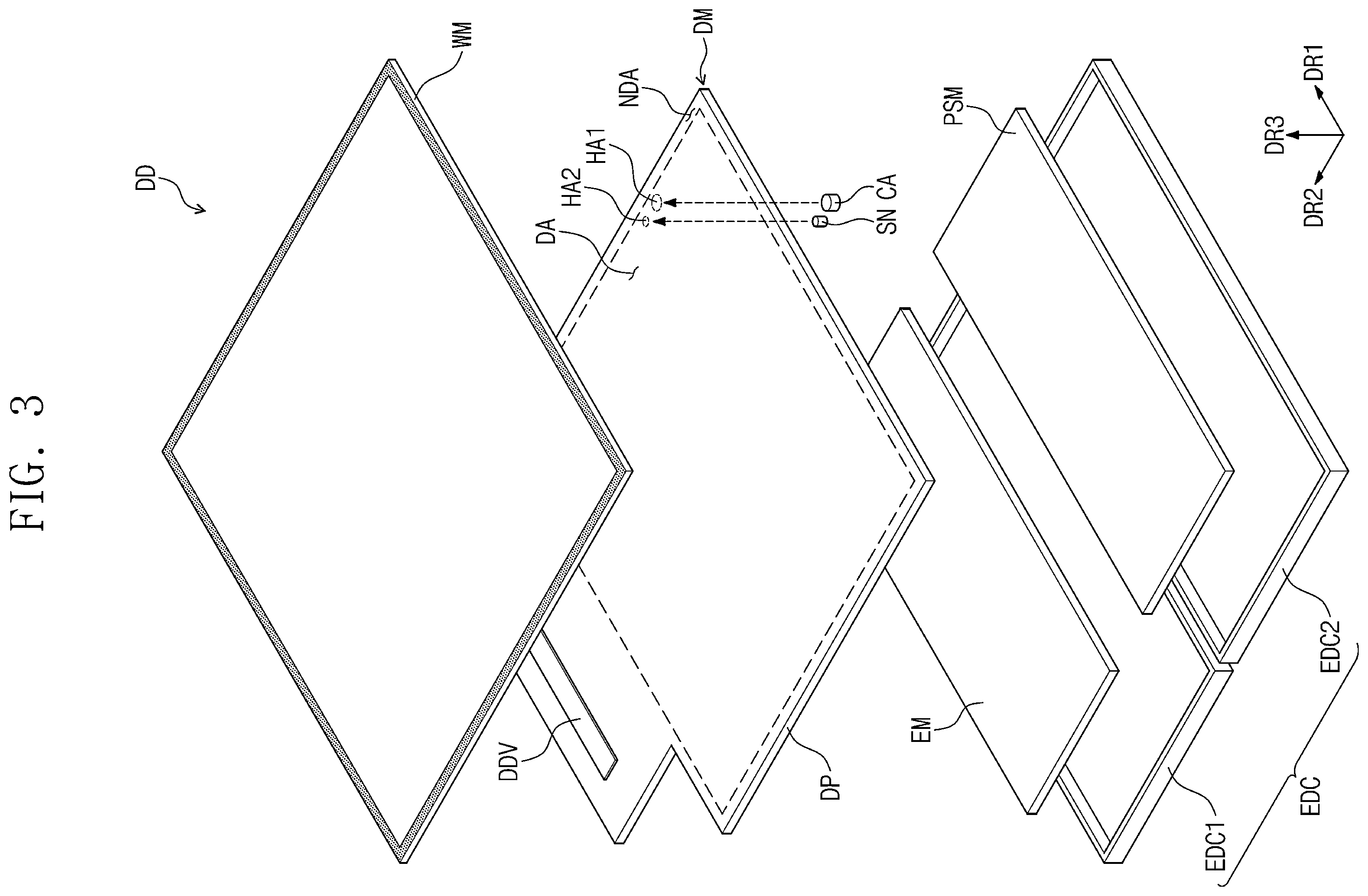 Patent US12588152 Figure 2 – Display device including digitizer