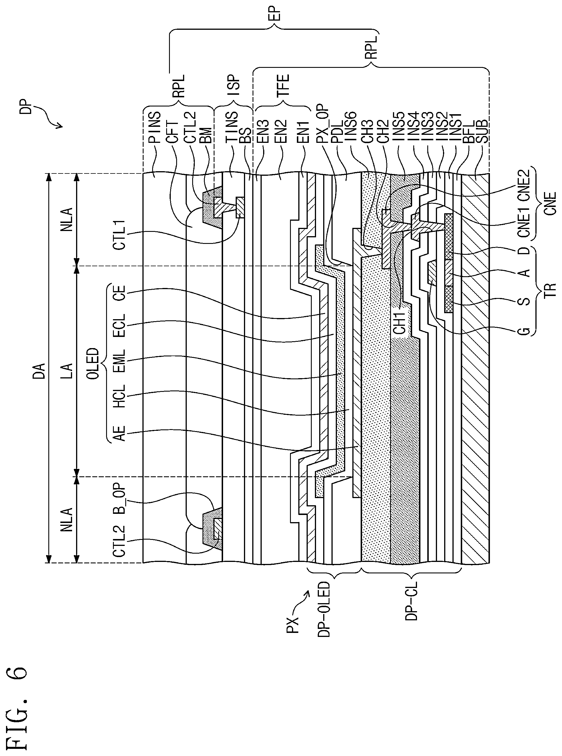 Patent US12588152 Figure 5 – Display device including digitizer