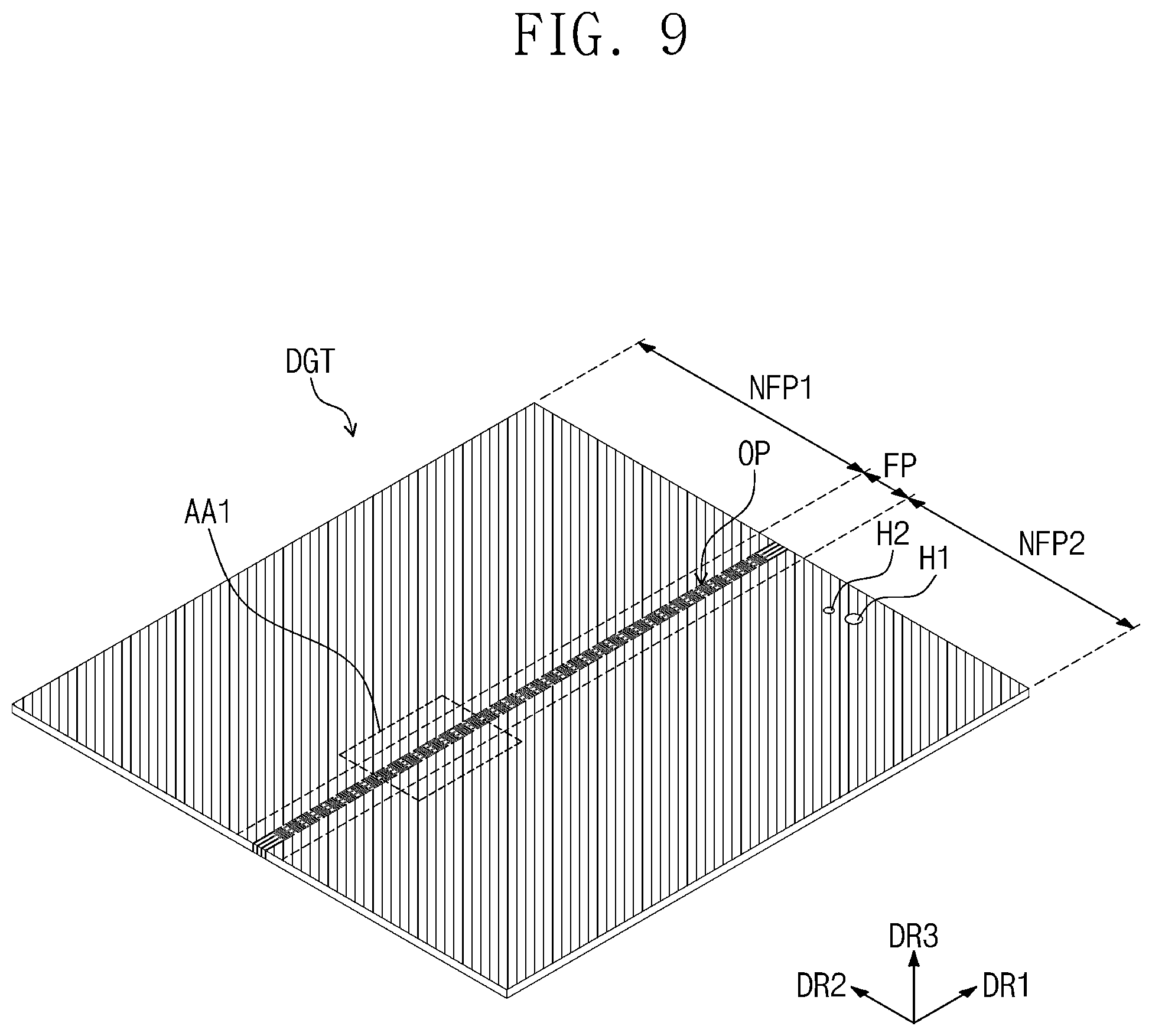 Patent US12588152 Figure 8 – Display device including digitizer