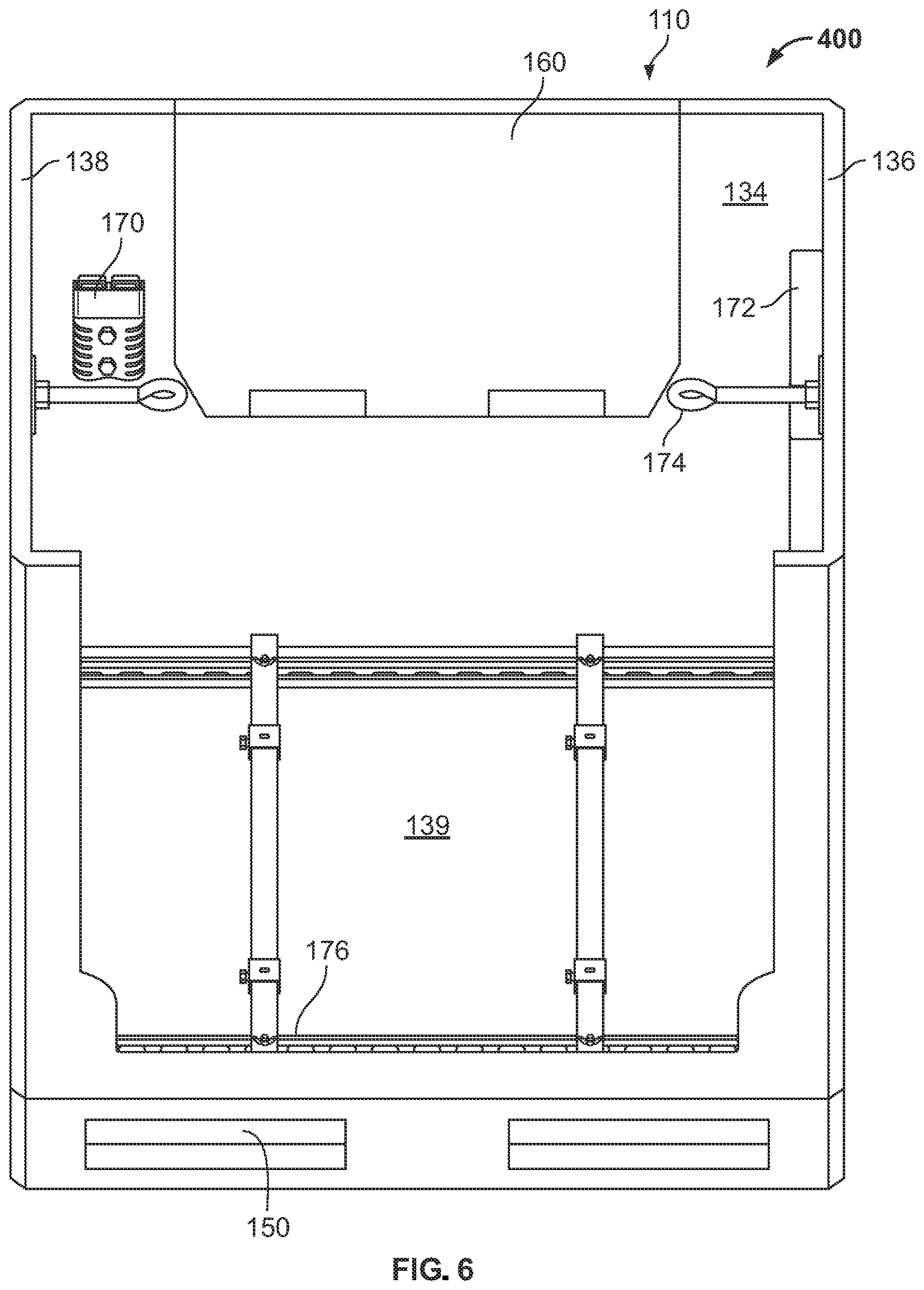 Patent US12588155 Figure 6 – Portable container for an industrial battery charger