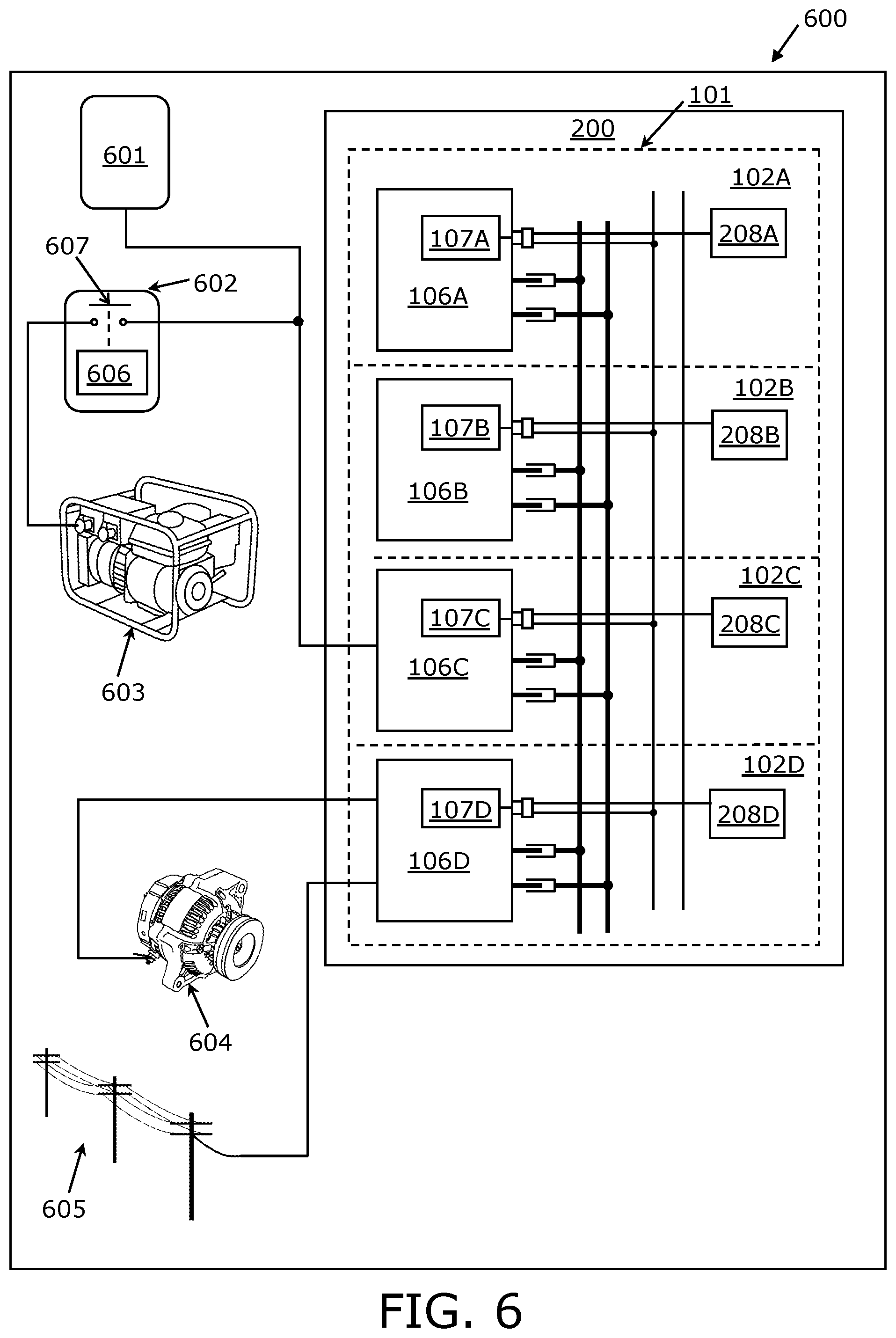 Patent US12588157 Figure 4 – Modular power system