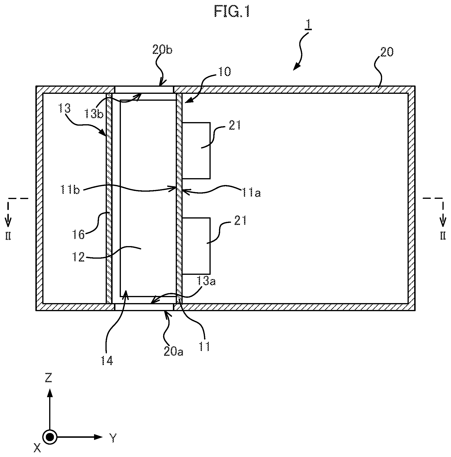 Patent US12588170 Figure 1 – In-vehicle device including cooling apparatus