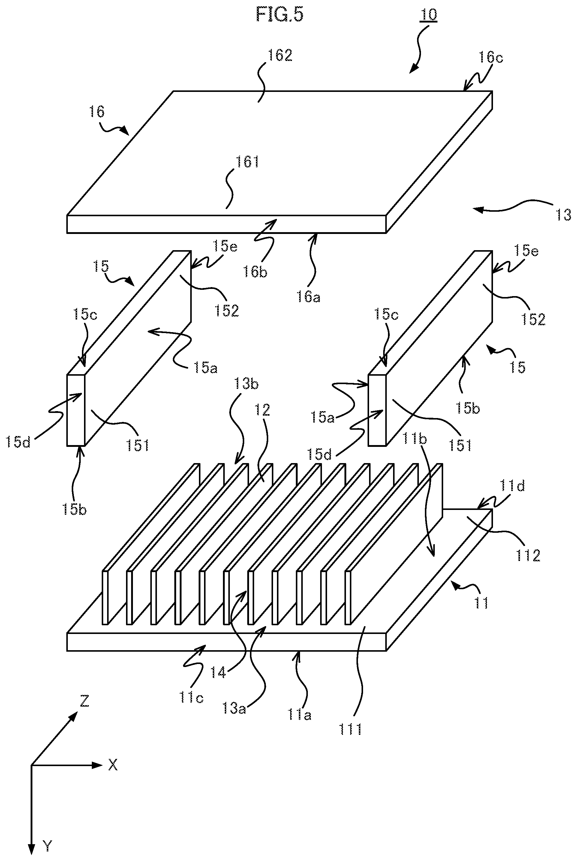 Patent US12588170 Figure 5 – In-vehicle device including cooling apparatus