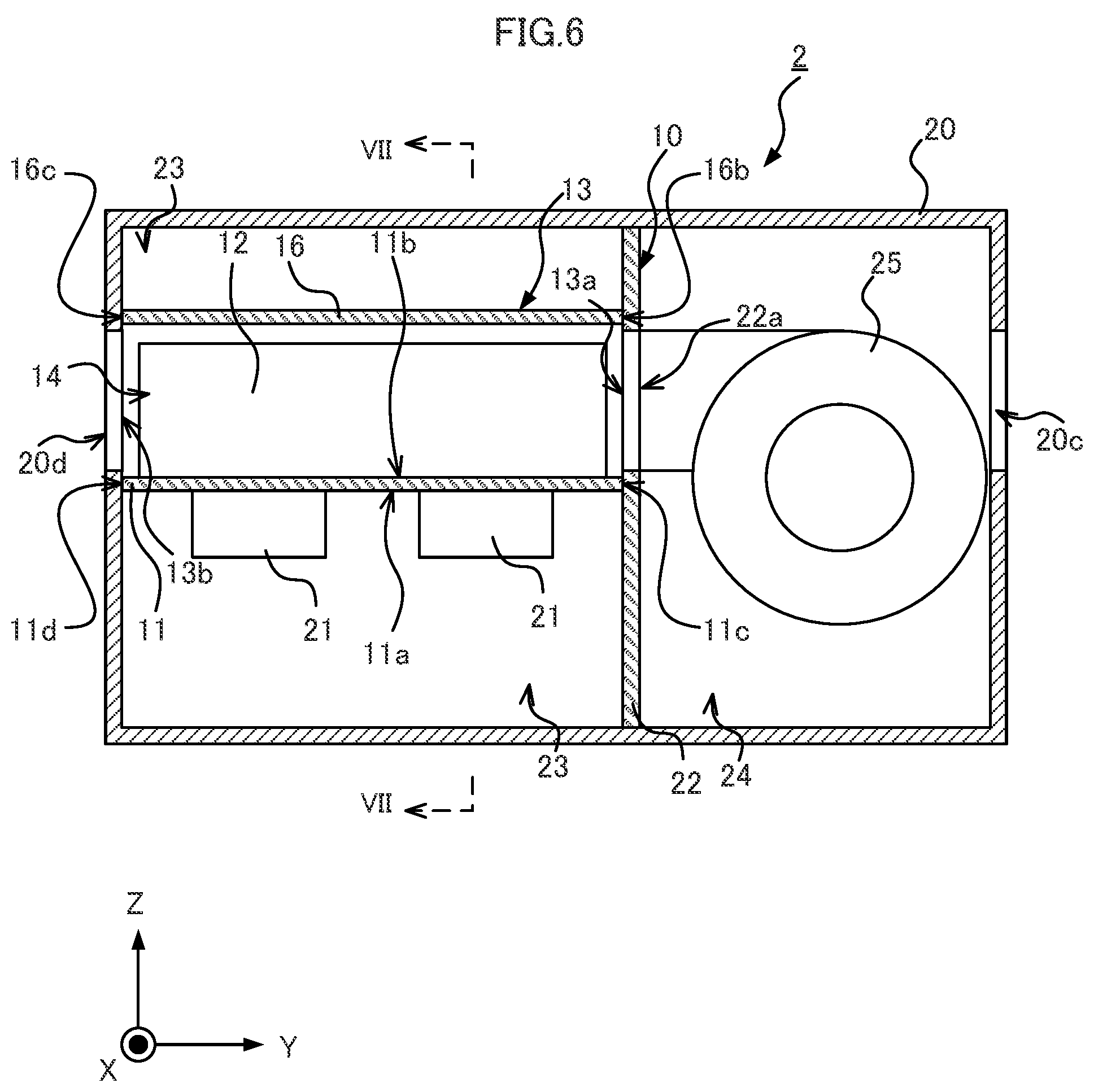 Patent US12588170 Figure 6 – In-vehicle device including cooling apparatus