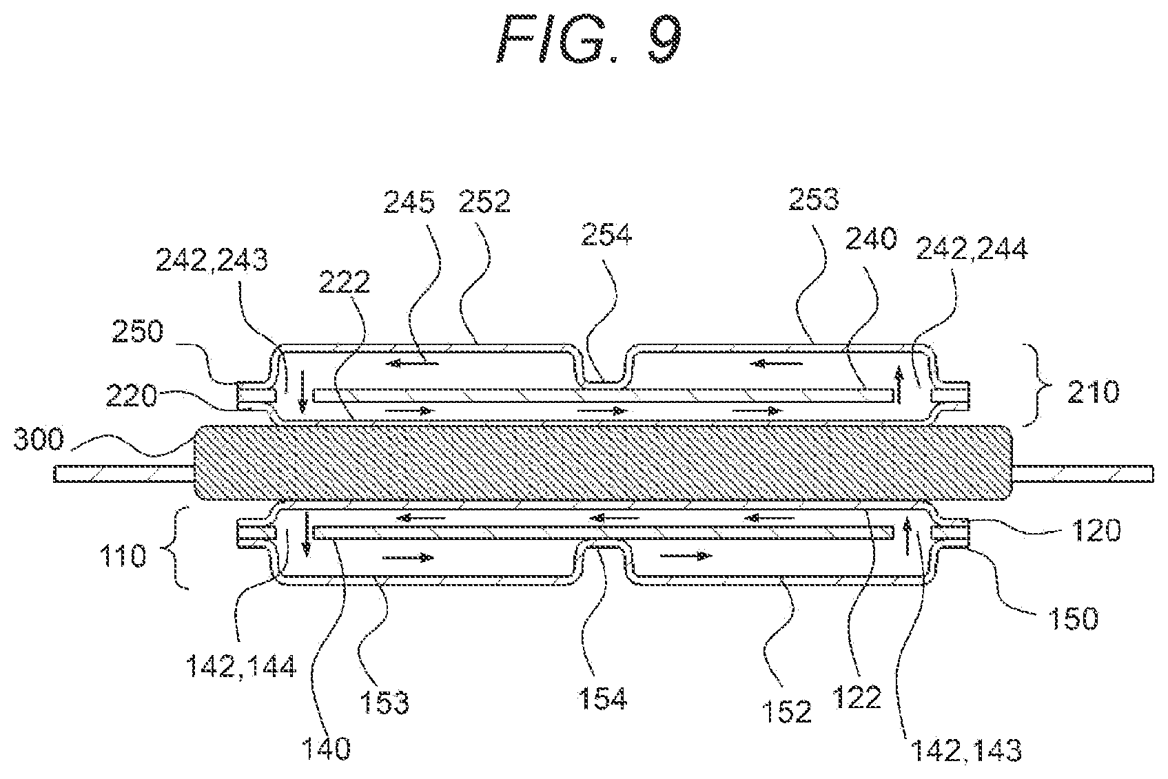 Patent US12588171 Figure 9 – Heat exchange device and power conversion device