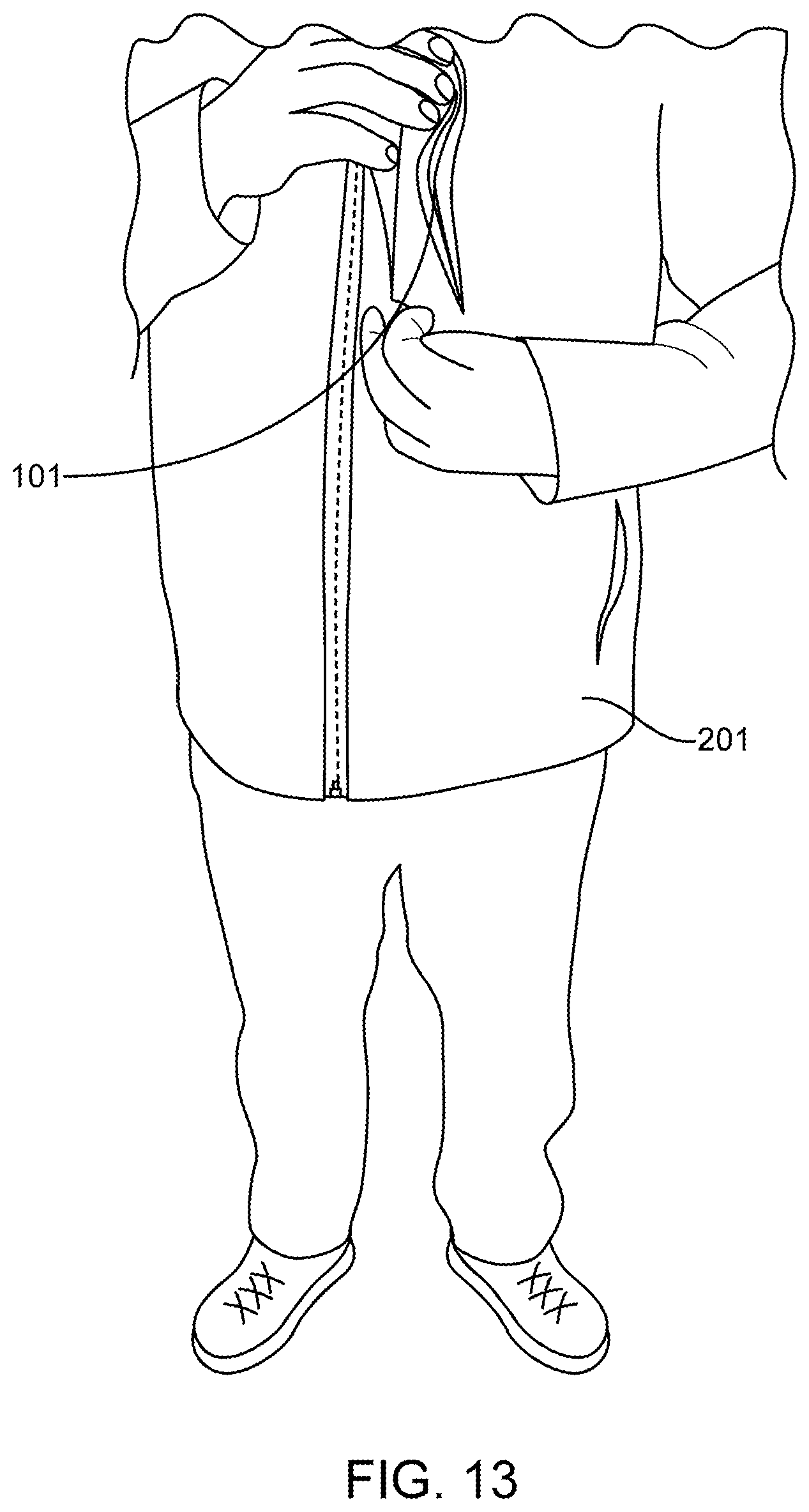Patent US12588176 Figure 9 – RF shielding pouch and garment for electronic devices