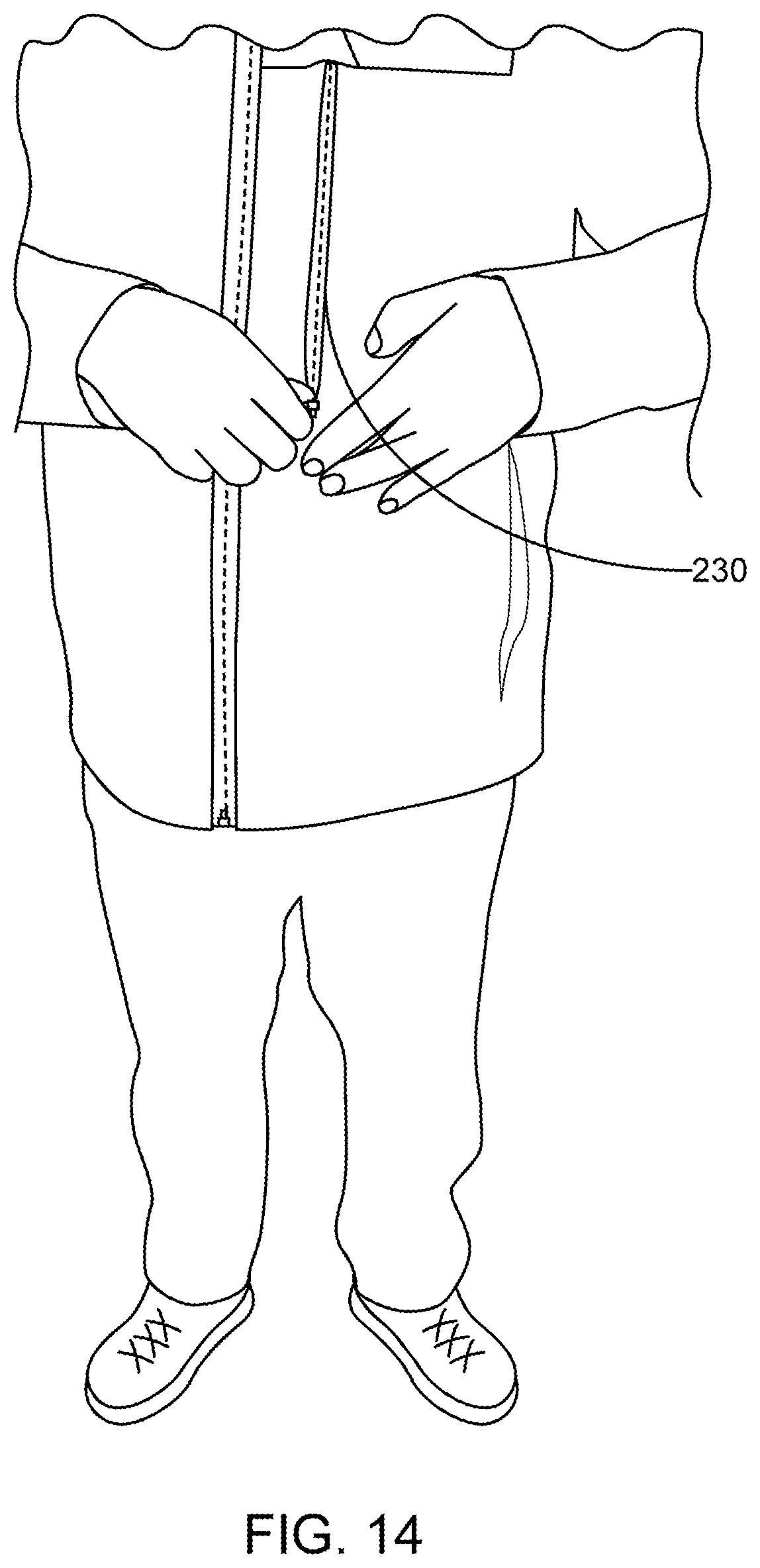 Patent US12588176 Figure 10 – RF shielding pouch and garment for electronic devices