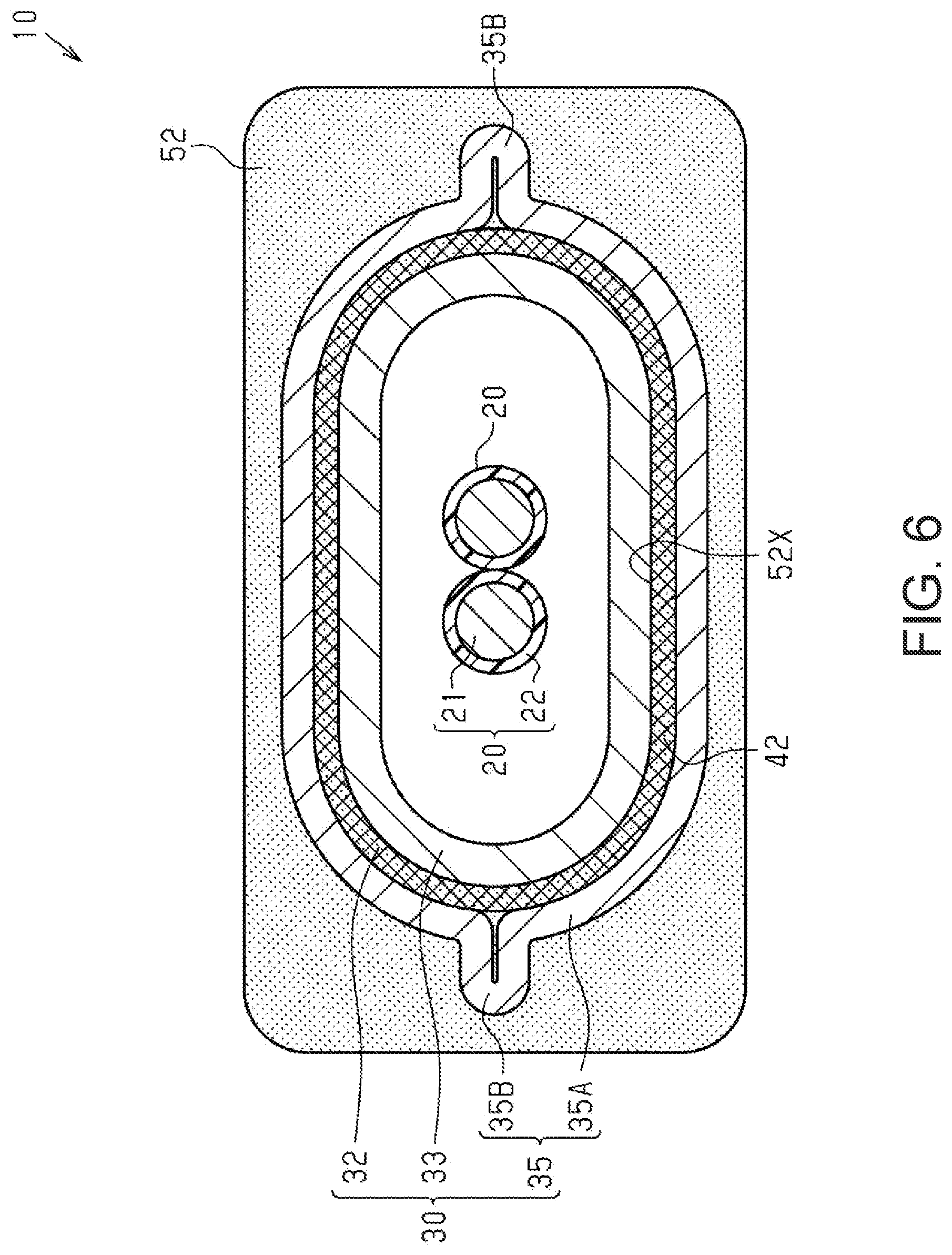 Patent US12588177 Figure 6 – Wire harness