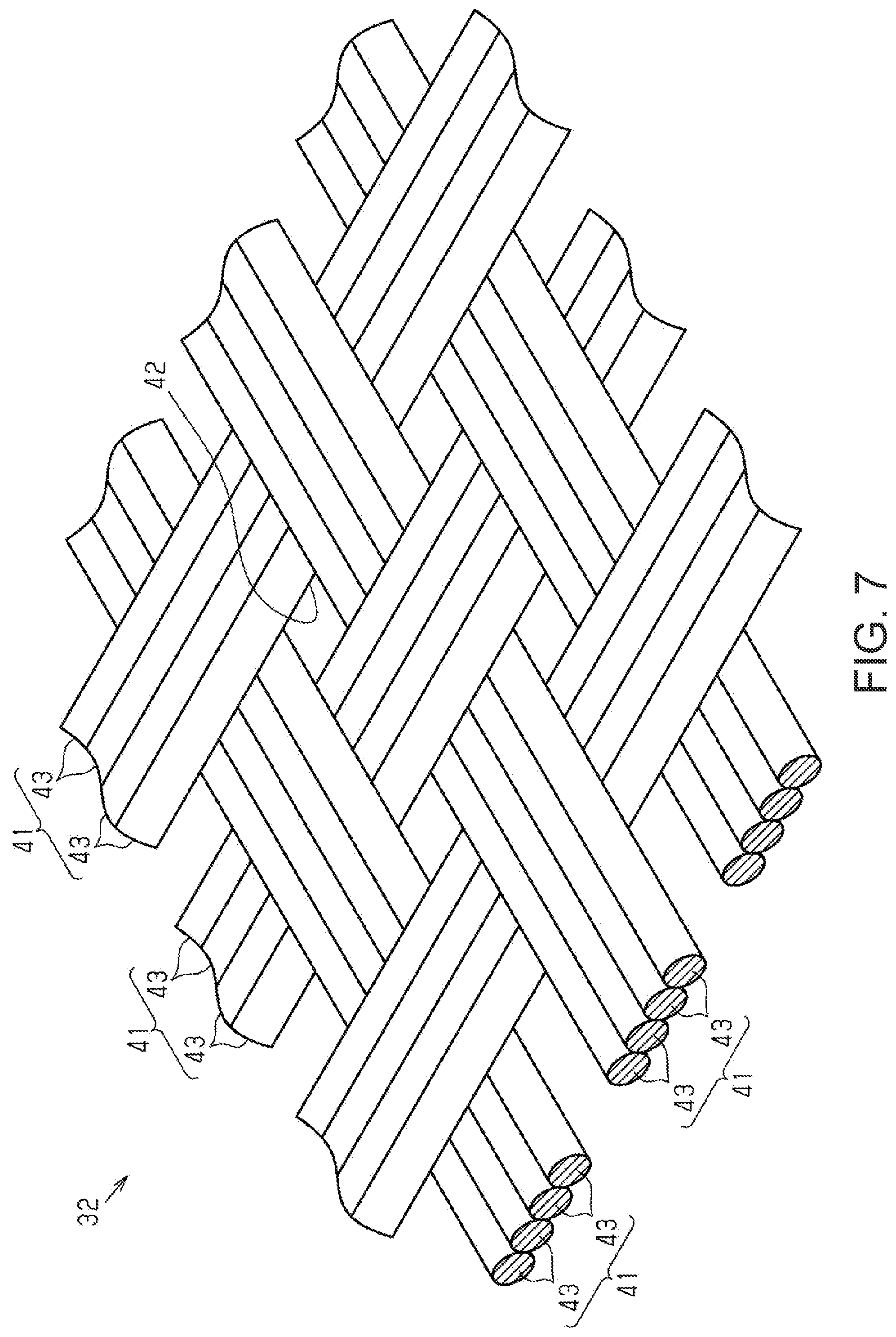 Patent US12588177 Figure 7 – Wire harness