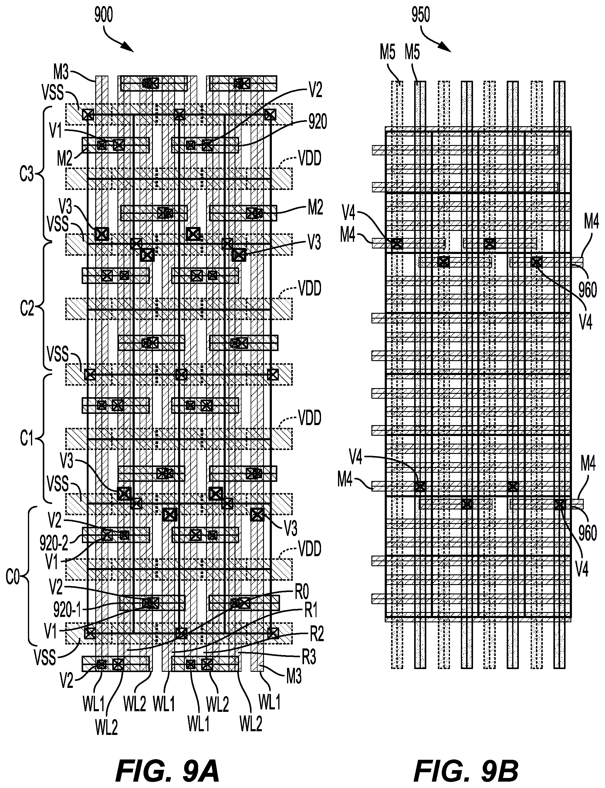 Patent US12588179 Figure 9 – Fly bitline design for pseudo triple port memory