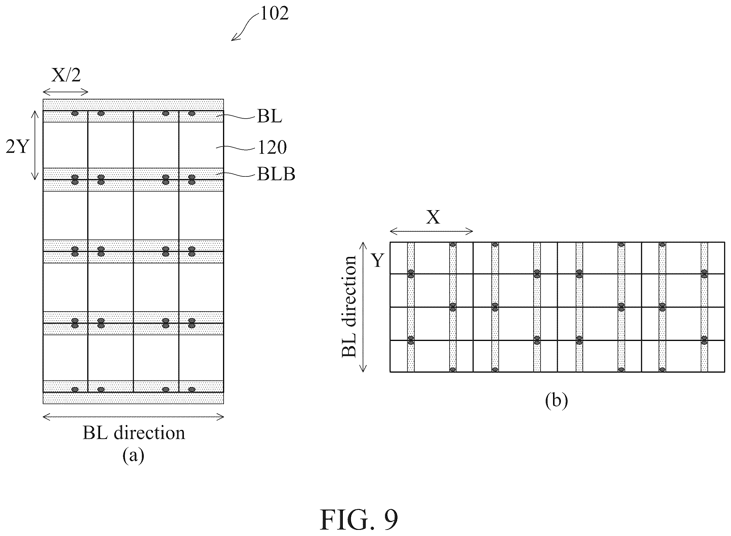 Patent US12588180 Figure 10 – Four-poly-pitch SRAM cell with backside metal tracks