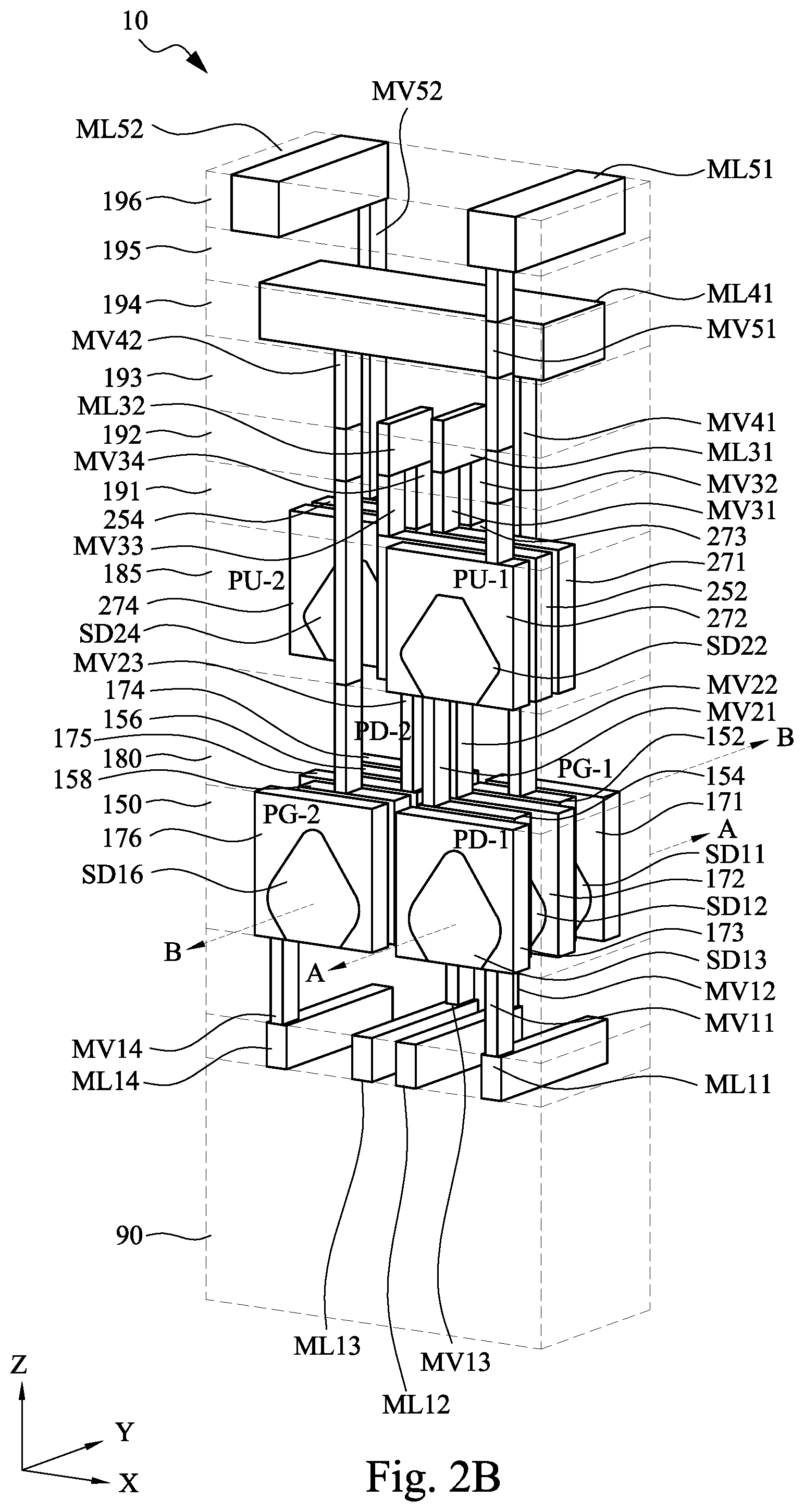Patent US12588181 Figure 3 – Memory device and method for forming the same