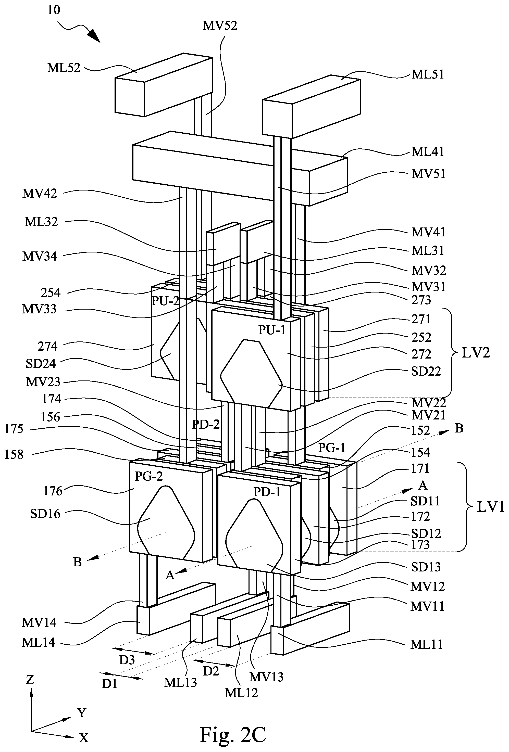 Patent US12588181 Figure 4 – Memory device and method for forming the same