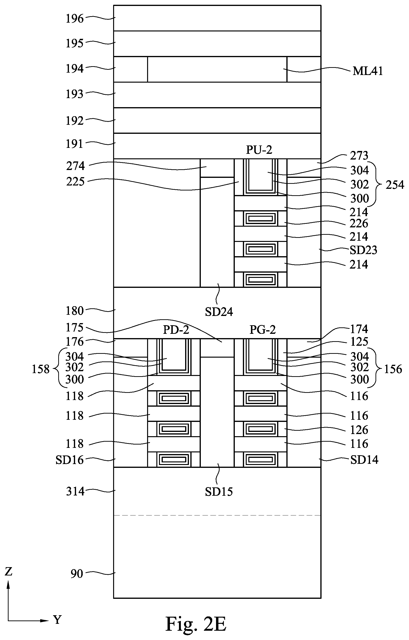 Patent US12588181 Figure 6 – Memory device and method for forming the same