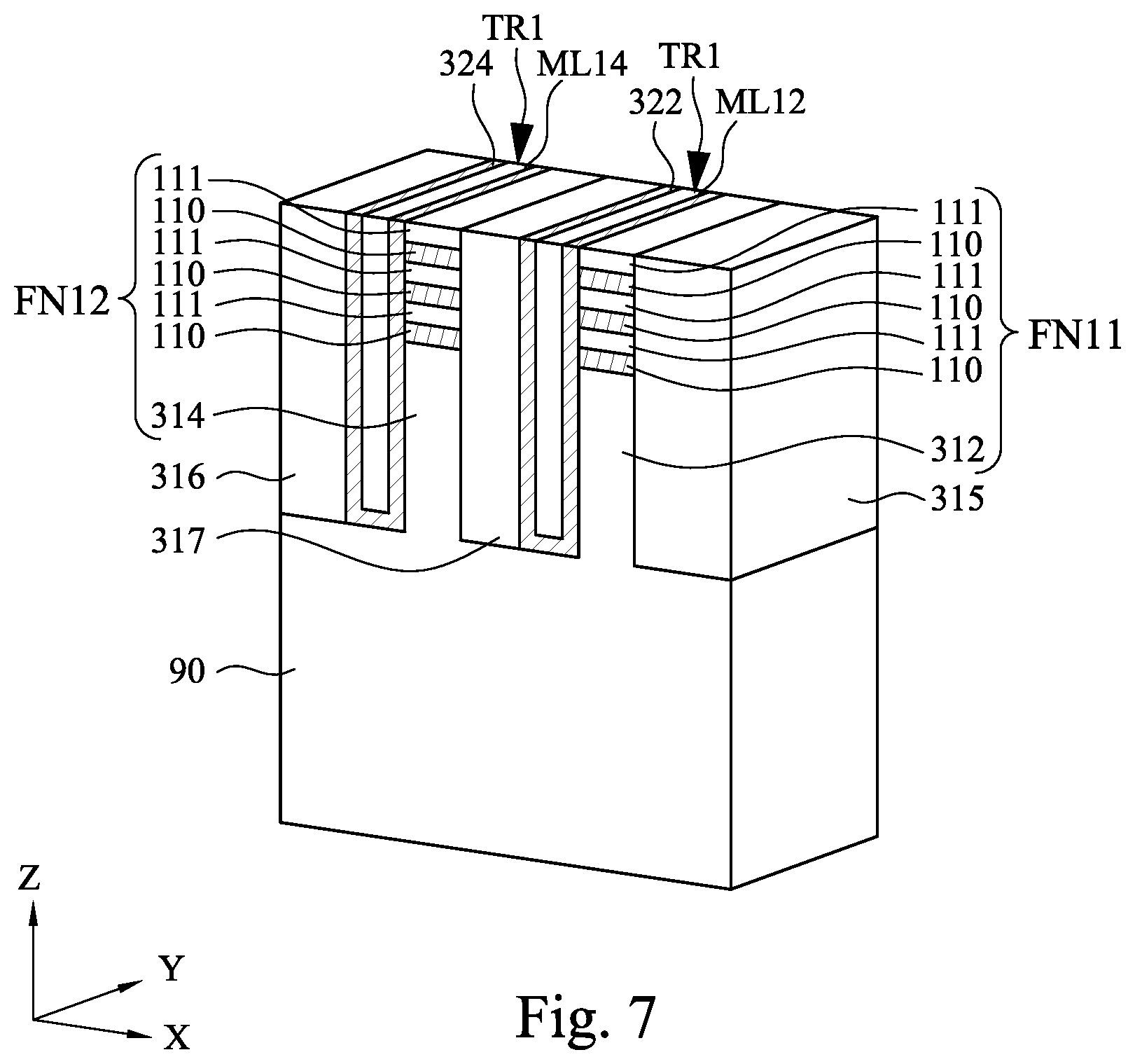 Patent US12588181 Figure 13 – Memory device and method for forming the same