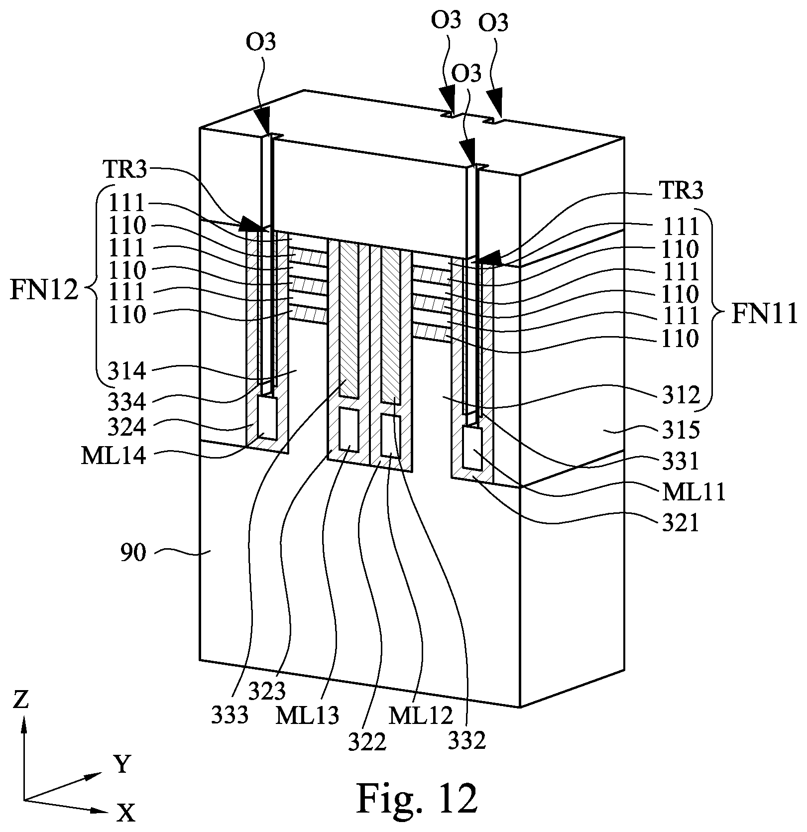 Patent US12588181 Figure 18 – Memory device and method for forming the same