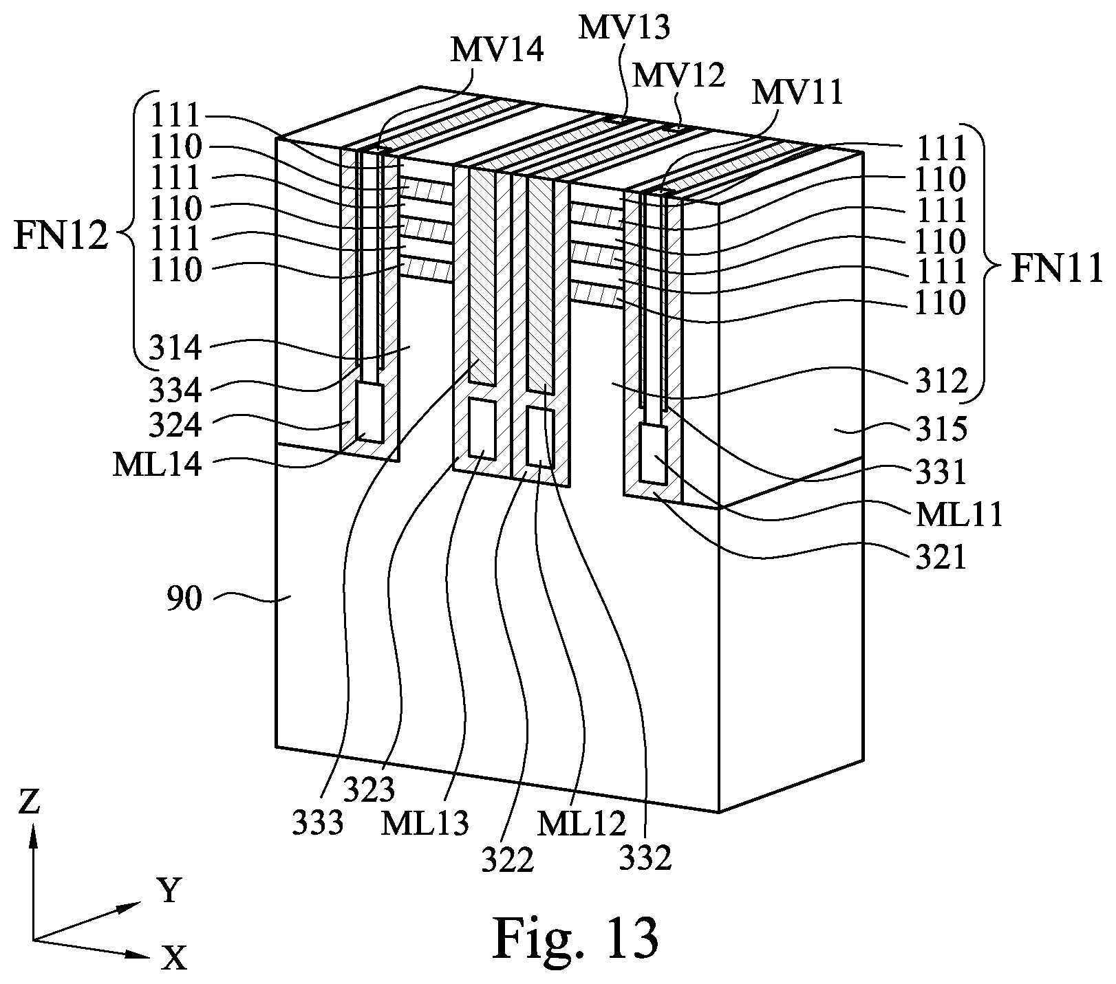 Patent US12588181 Figure 19 – Memory device and method for forming the same
