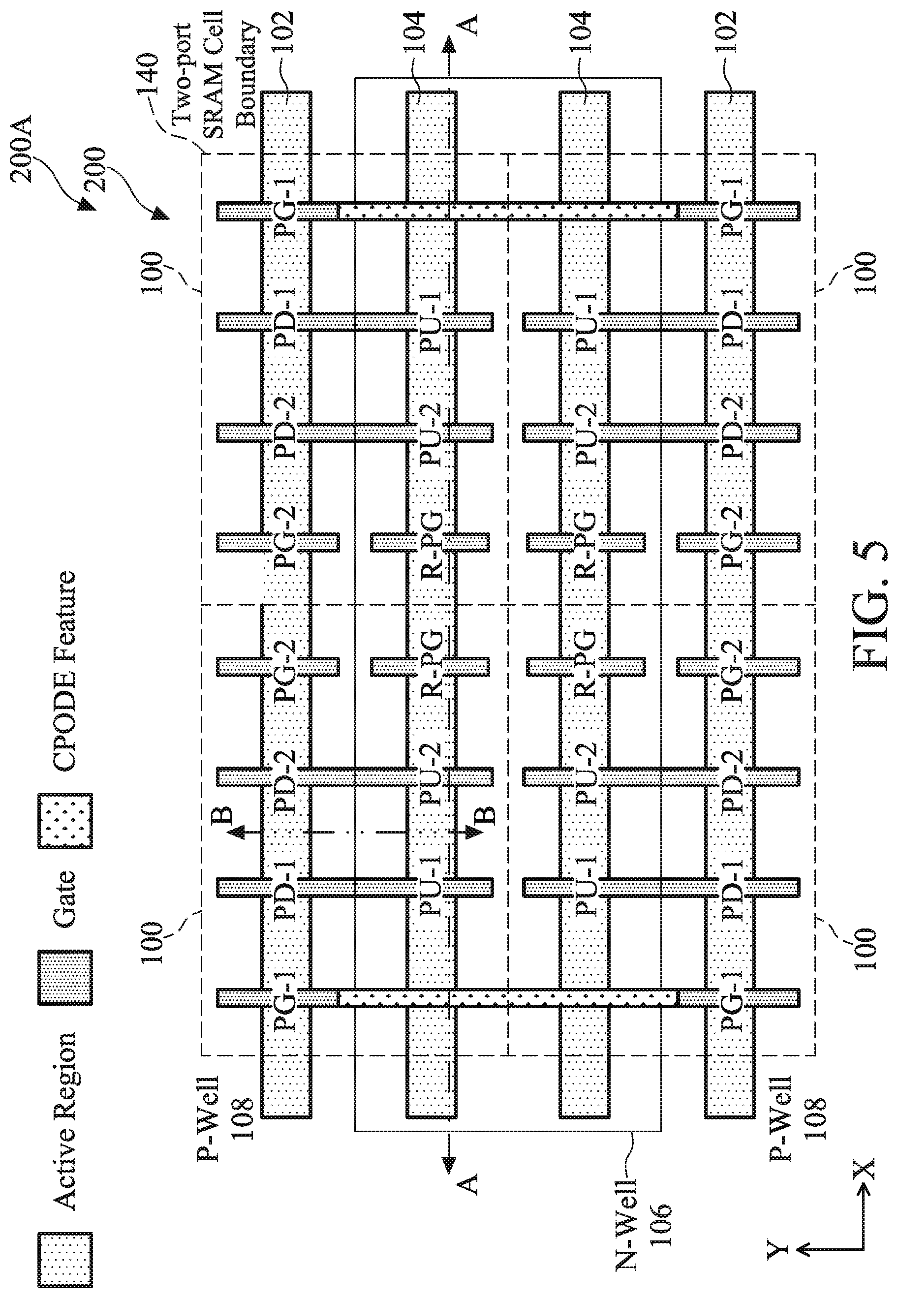 Patent US12588182 Figure 6 – Multi-port SRAM cell with metal interconnect structures