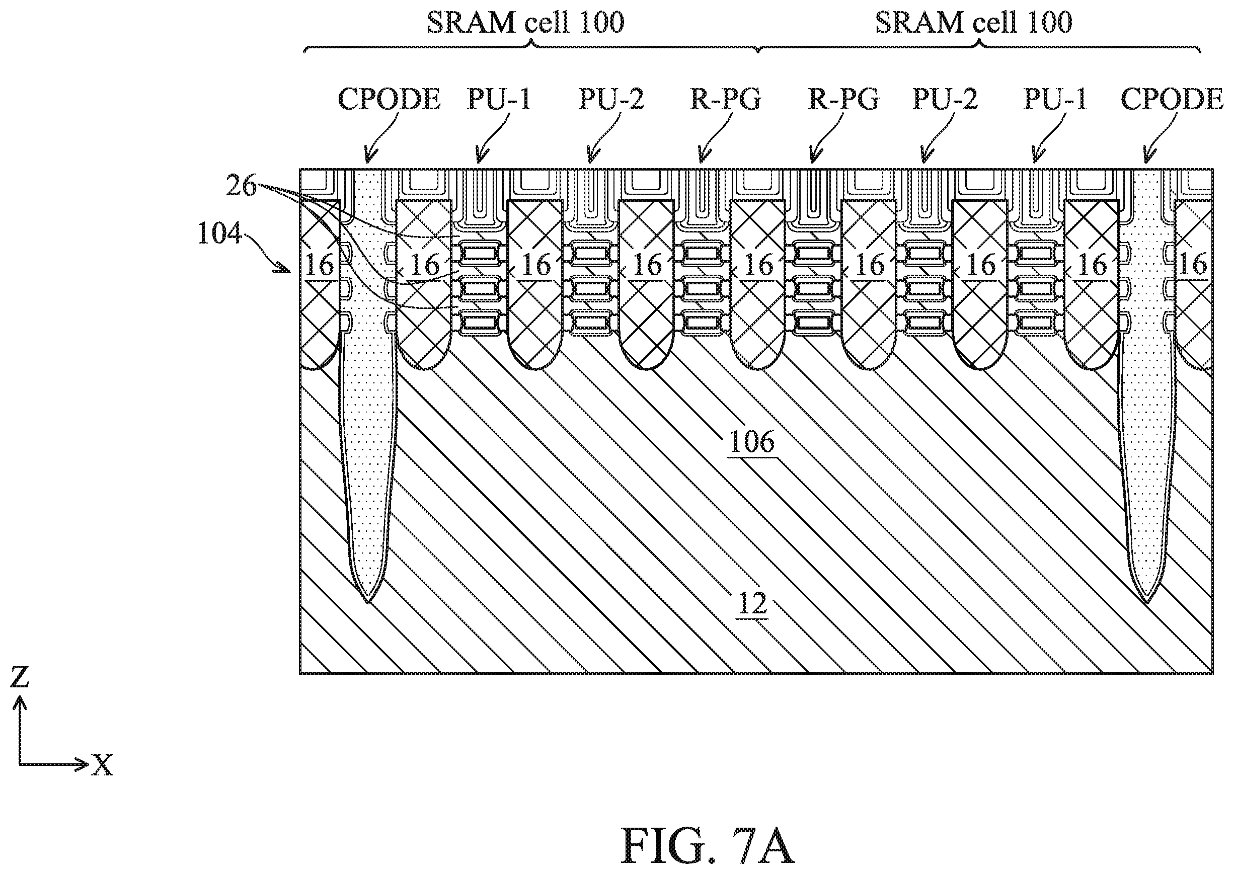 Patent US12588182 Figure 8 – Multi-port SRAM cell with metal interconnect structures
